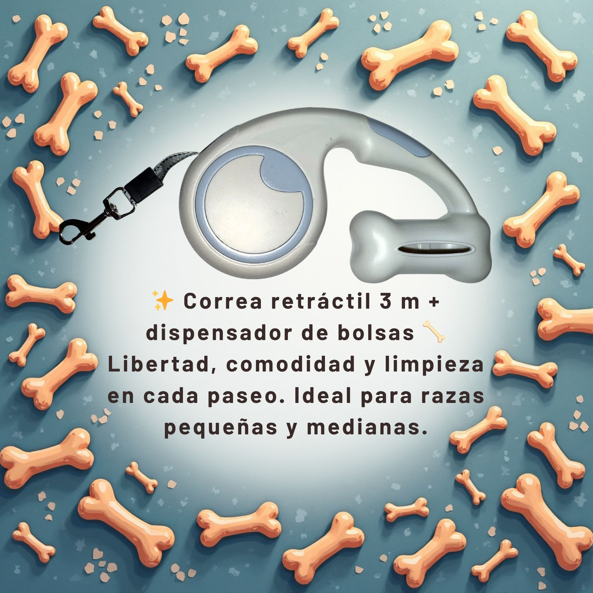 Correa retráctil para perros