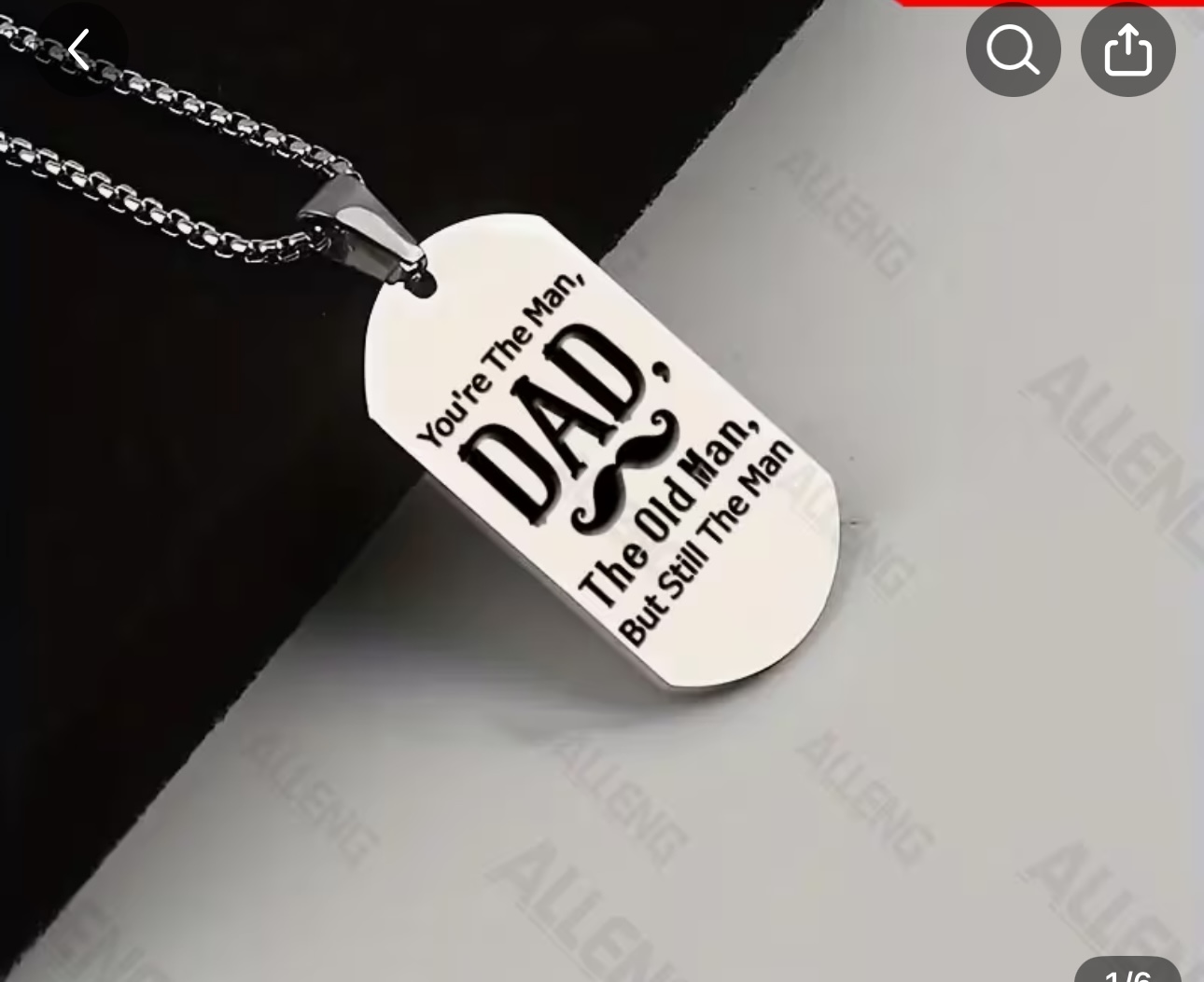 Ace of Spades Pendant Necklace | Gift for DAD