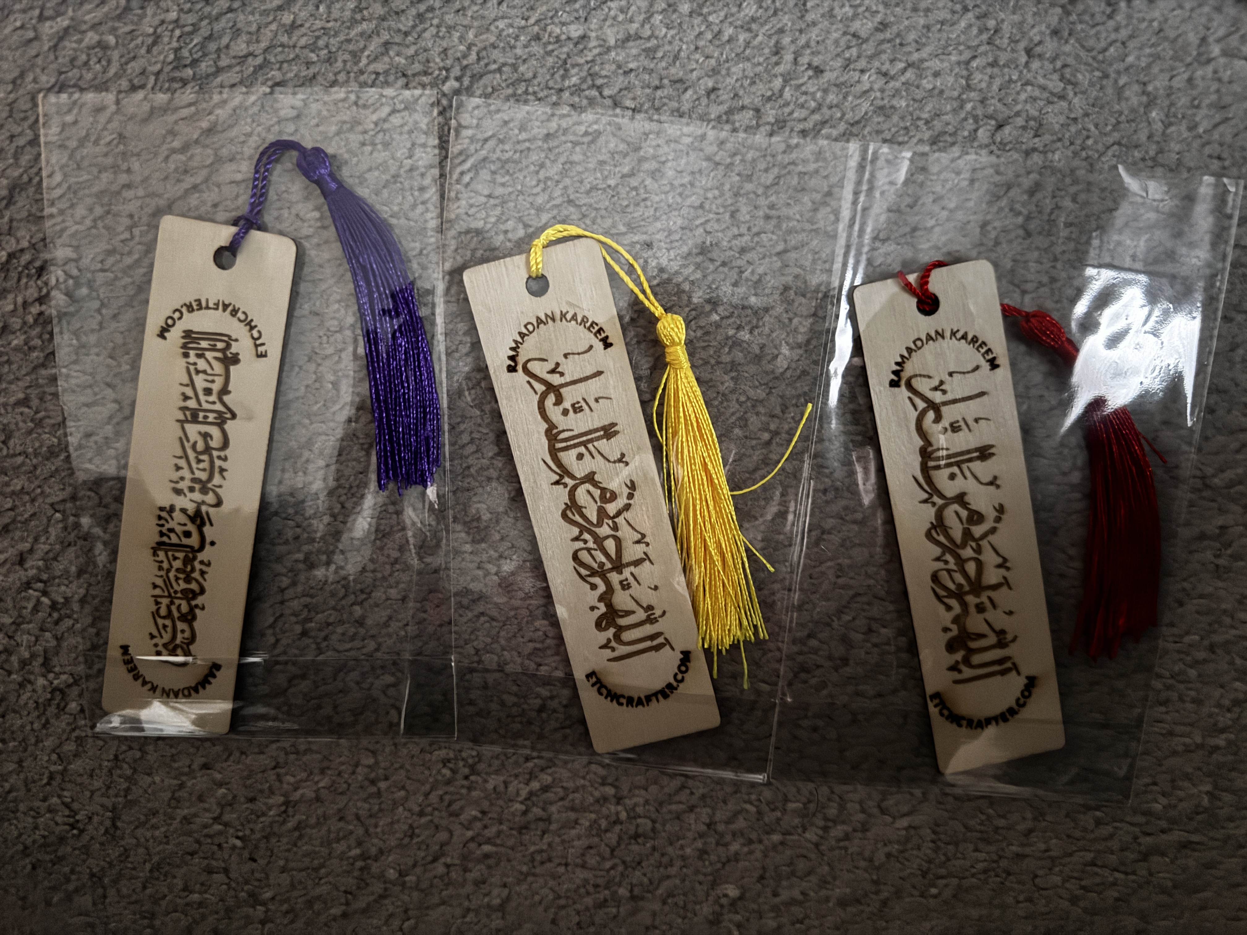 Wooden Islamic Calligraphy Bookmarks