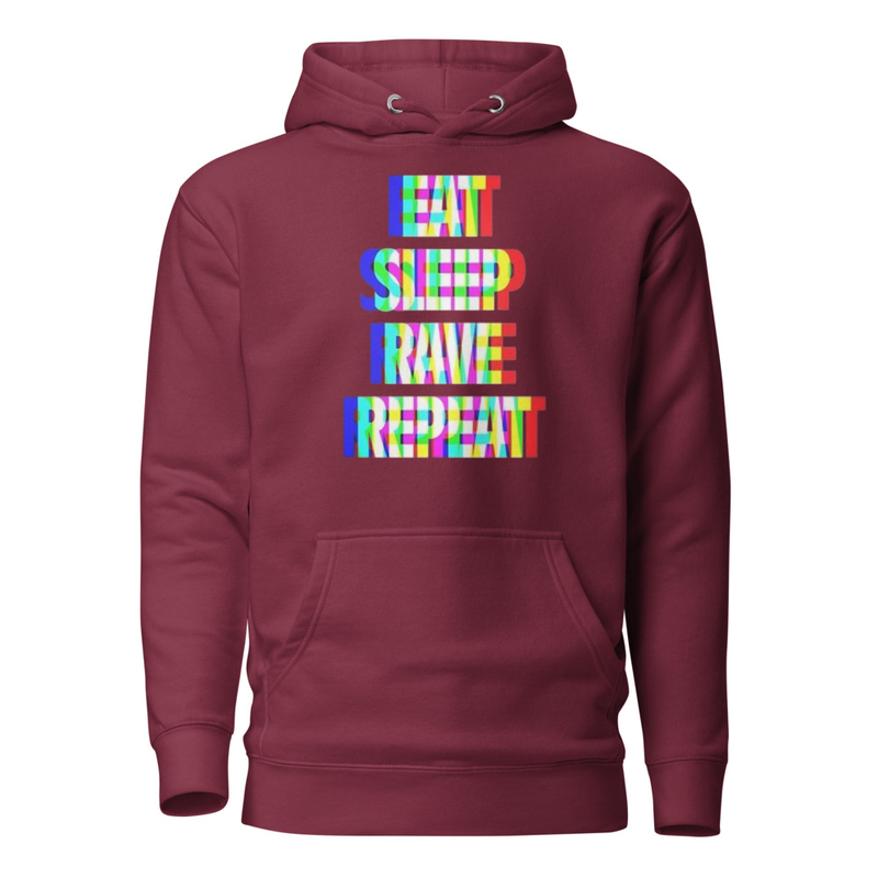 Eat Sleep Rave Repeat – Sudadera Unisex Techno