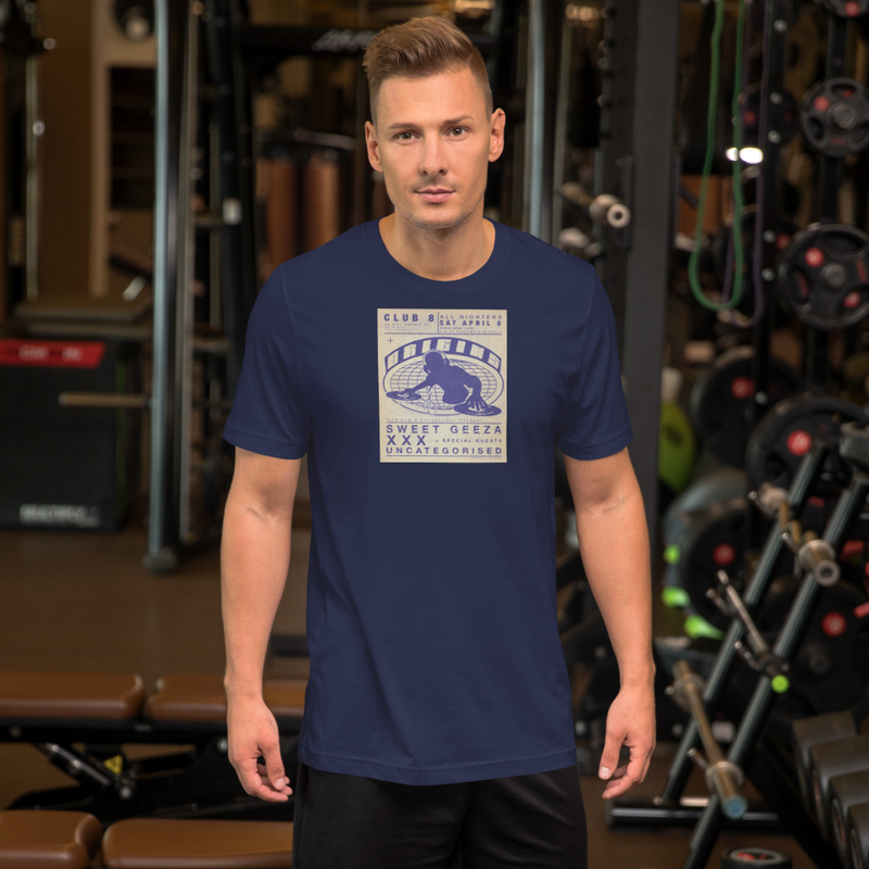 camiseta club 8 techno rave festival