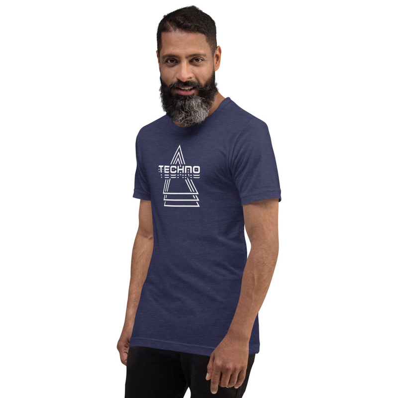 Camiseta unisex techno geometry | diseño triángulos minimal