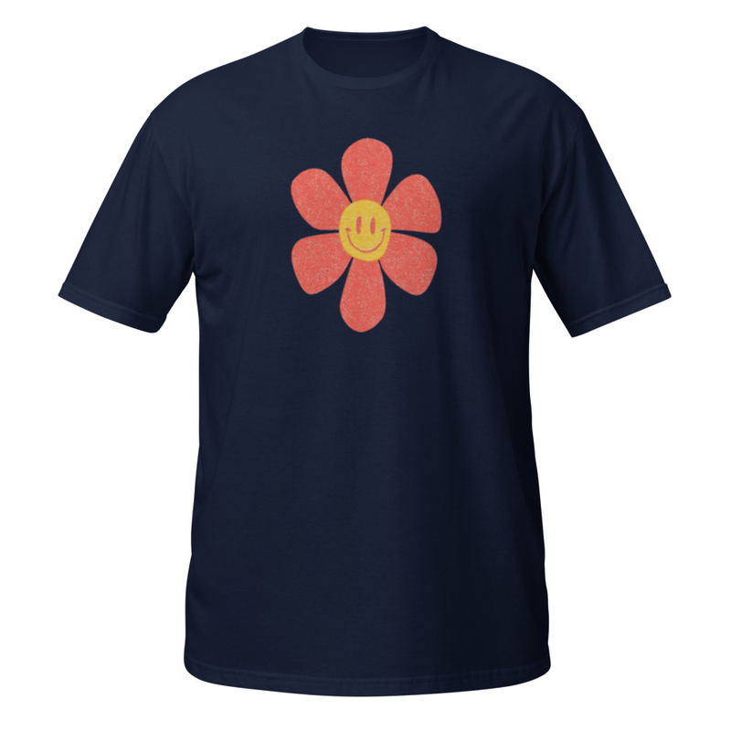 Camiseta Flor Sonriente | Estilo Rave & Techno Mujer unisex