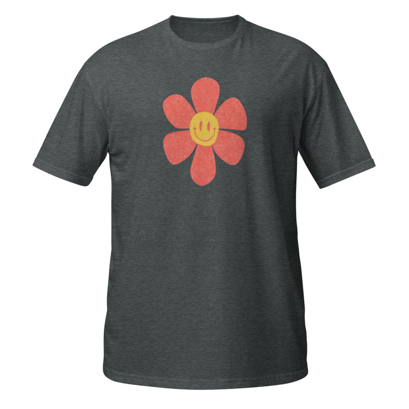 Camiseta Flor Sonriente | Estilo Rave & Techno Mujer unisex