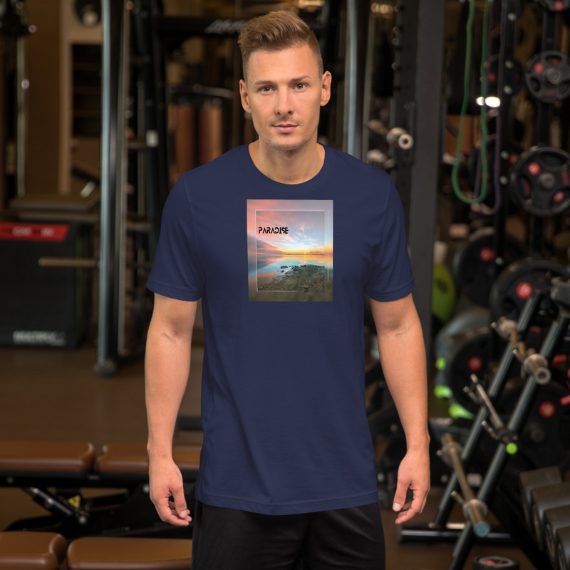 Camiseta Paradise | Atardecer en la playa estilo Techno Festival