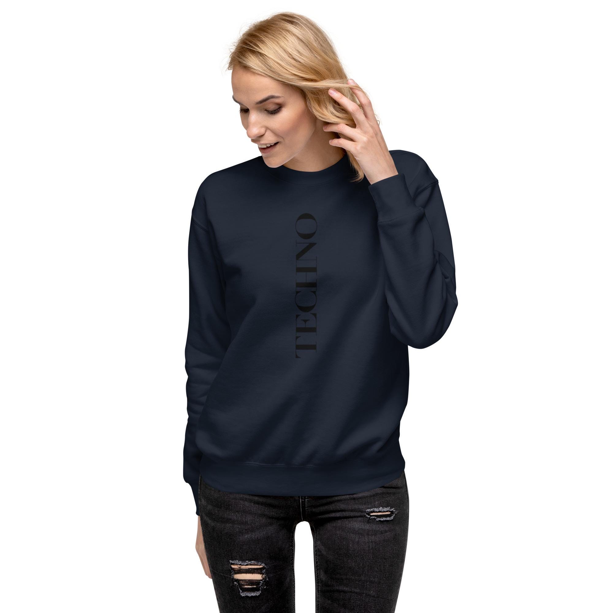 Sudadera Premium Mujer · Logo TECHNØ Vertical