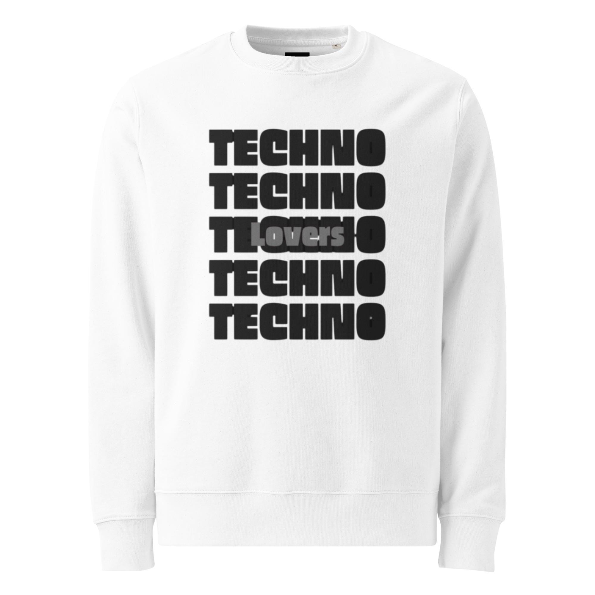 Sudadera Eco Unisex “Techno Lovers” | Moda Techno Minimalista | Ropa Electrónica Sostenible
