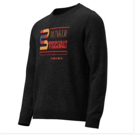 Jersey Negro Hombre “Bunker Techno Retro” | Estilo Minimal & Vintage | Techno Streetwear