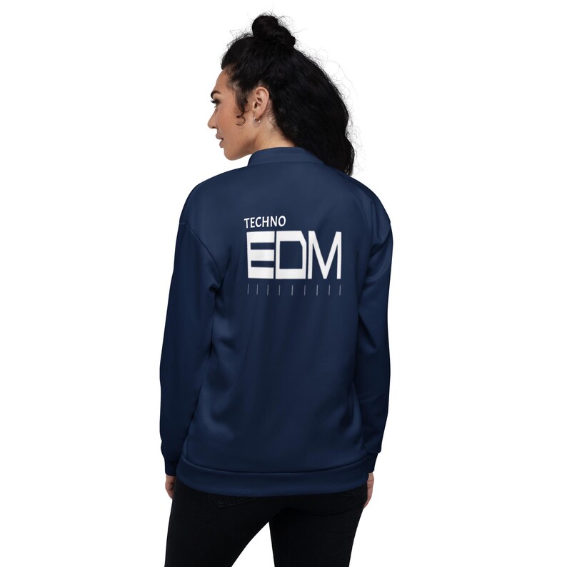 Chaqueta Bomber EDM | Moda Electrónica Unisex | Streetwear Rave Techno | Estilo Festival