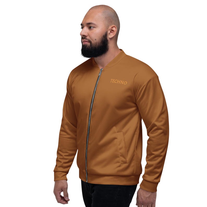 Bomber In Techno We Trust | Chaqueta Unisex Streetwear Techno | Moda Electrónica Club Rave Berlín