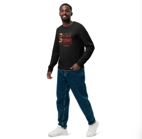 Jersey Negro Hombre “Bunker Techno Retro” | Estilo Minimal & Vintage | Techno Streetwear