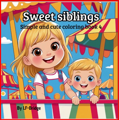 Sweet Siblings 4 - coloring book for kids