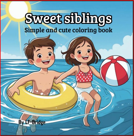 Sweet Siblings 1 - coloring book for kids