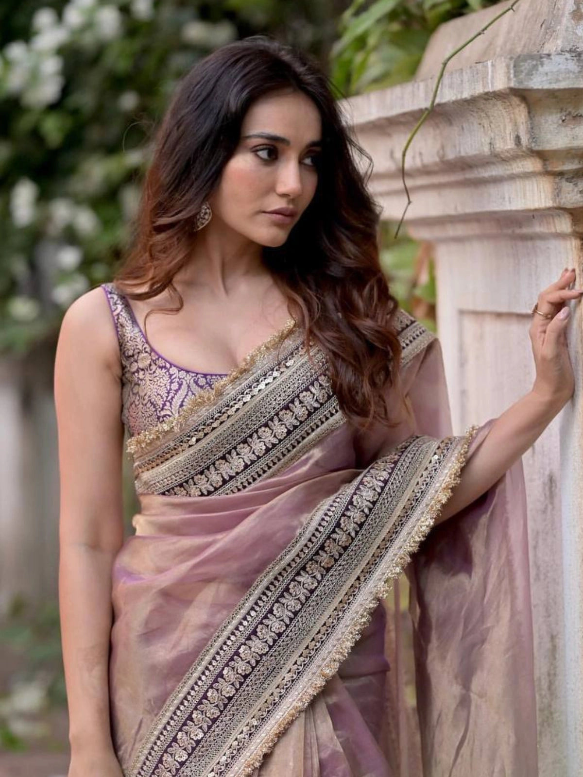 Shahi Lilac Saree