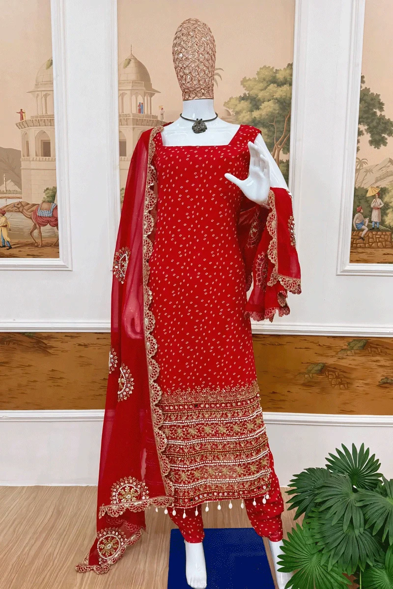 Laal Ishq silk ensemble