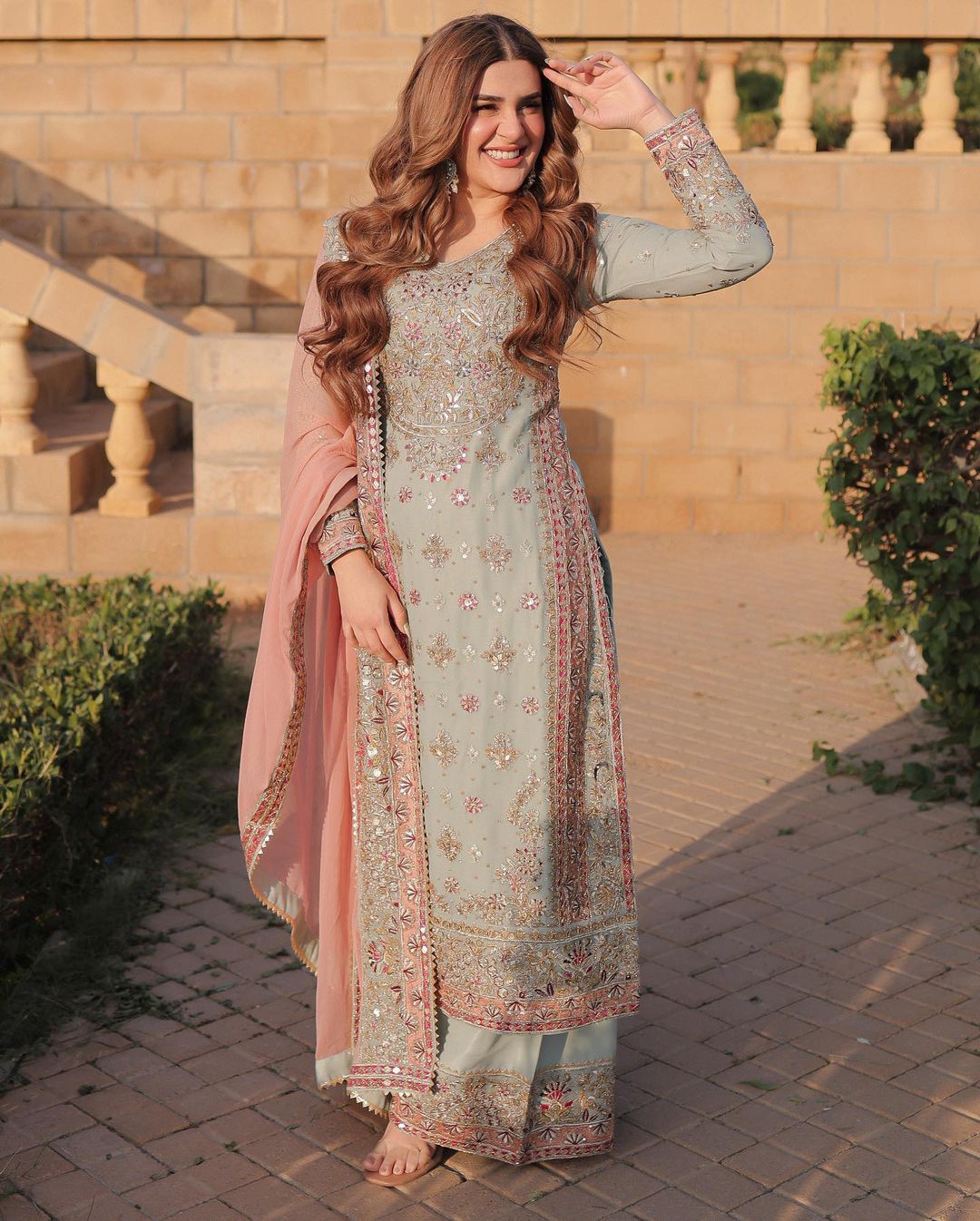 Narangi Blush ethnic set