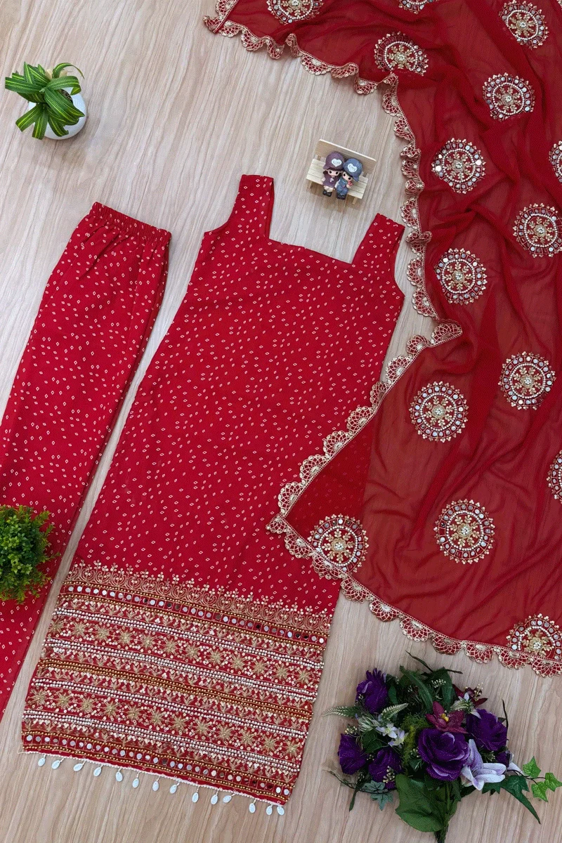 Laal Ishq silk ensemble