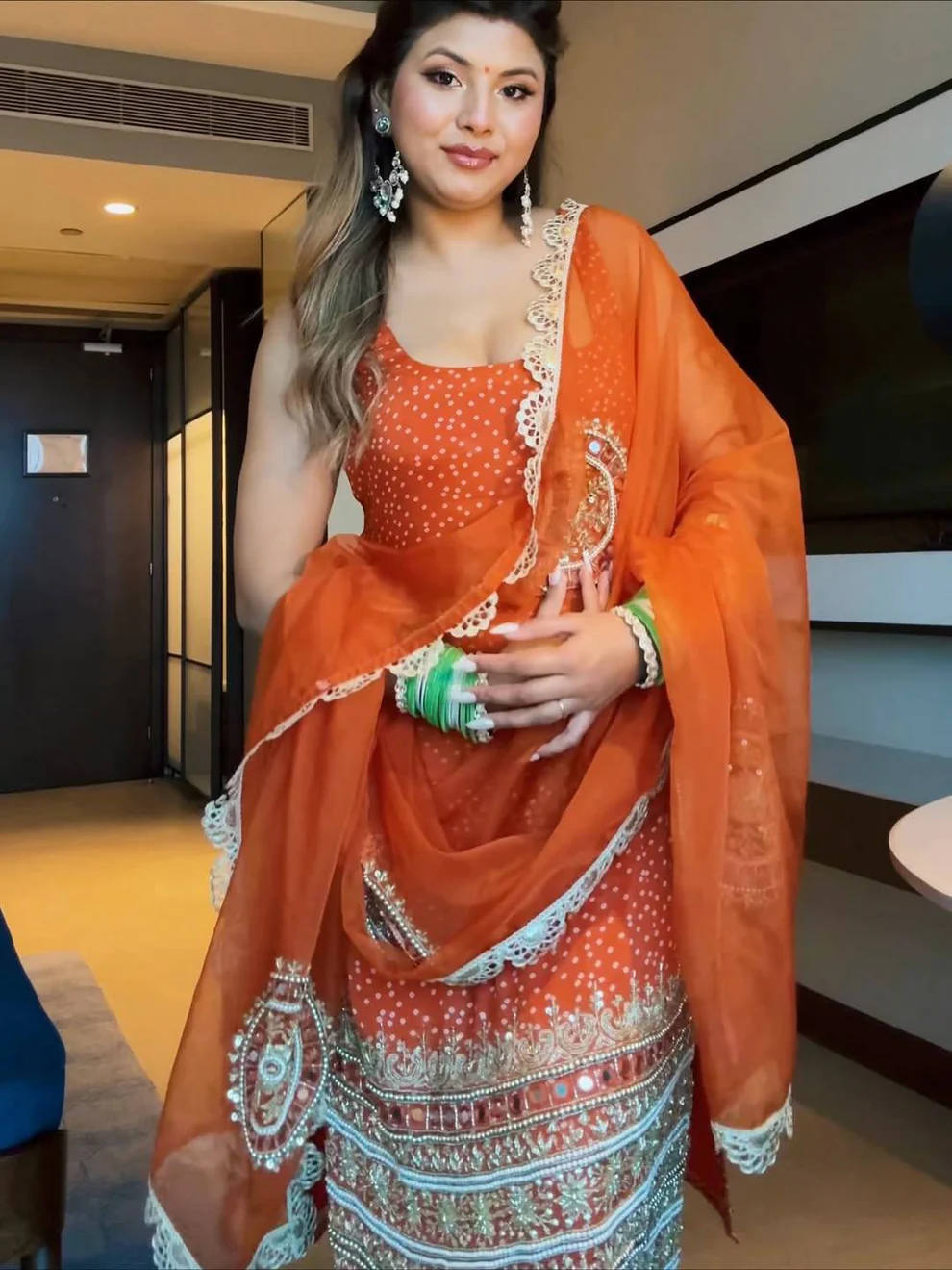 Kesari silk ensemble