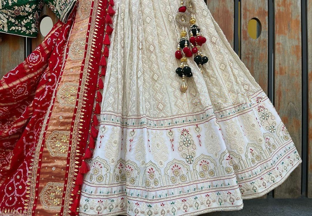 Dreamy White lehnga choli