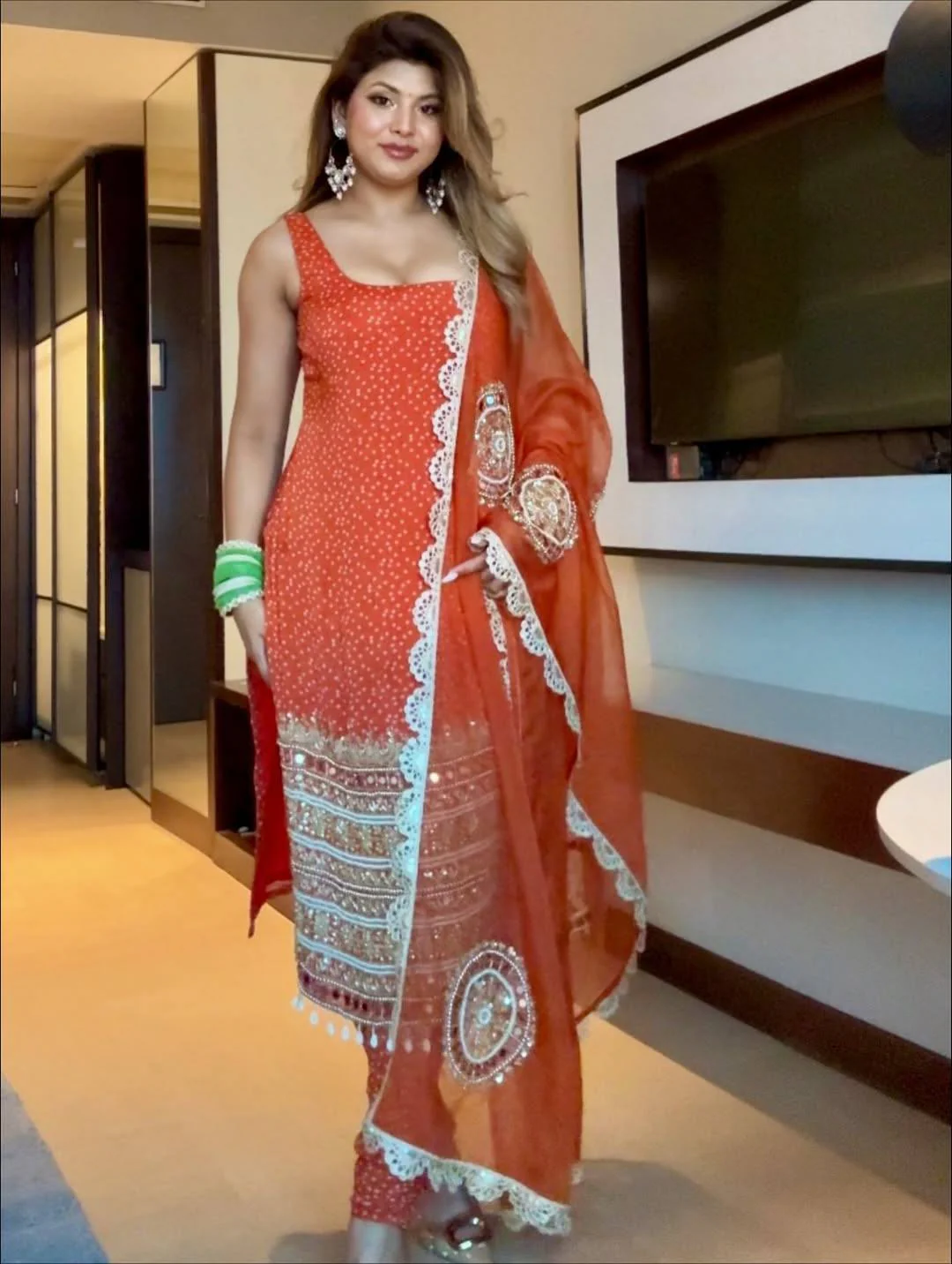 Kesari silk ensemble