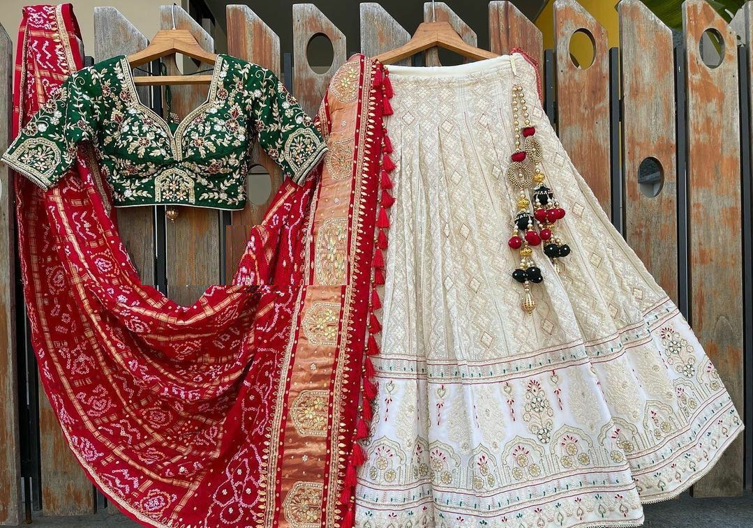 Dreamy White lehnga choli