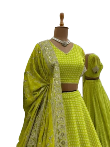 Alia Green lehnga choli