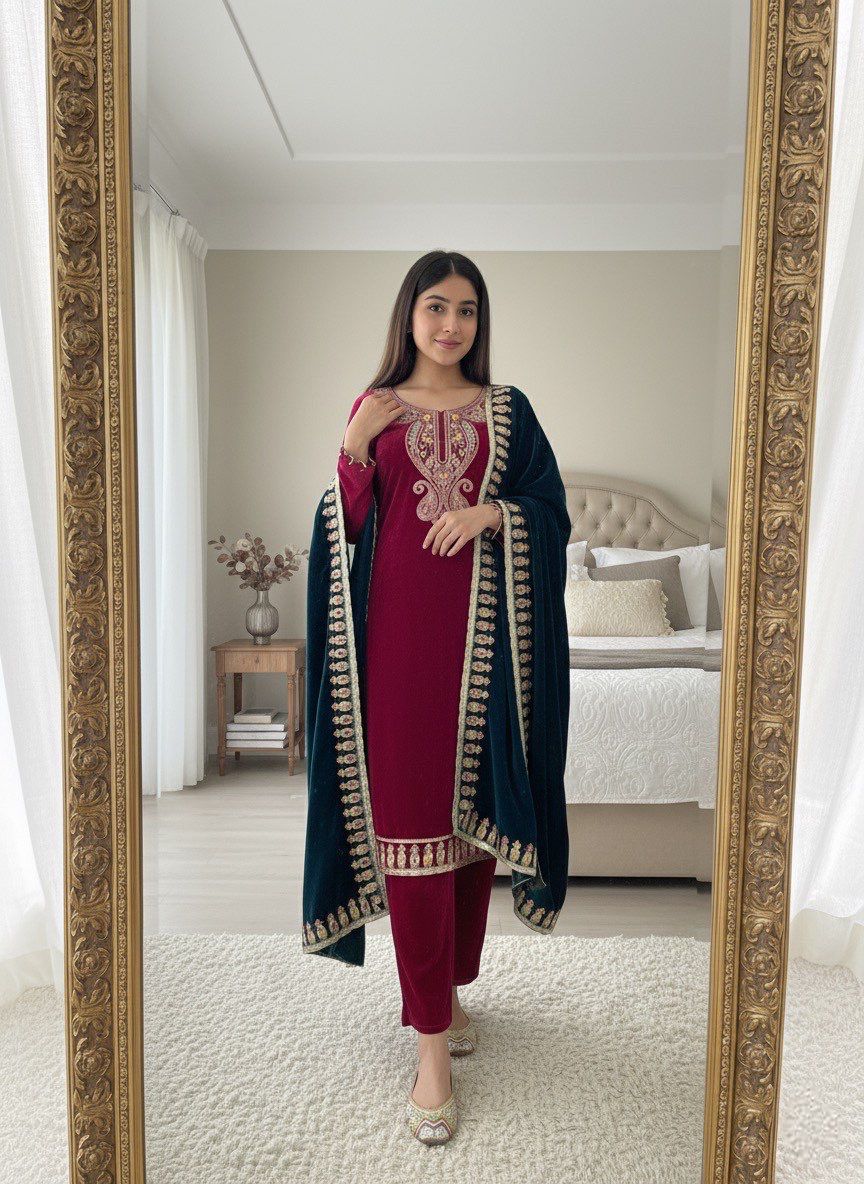  Winter Velvet Party Wear 