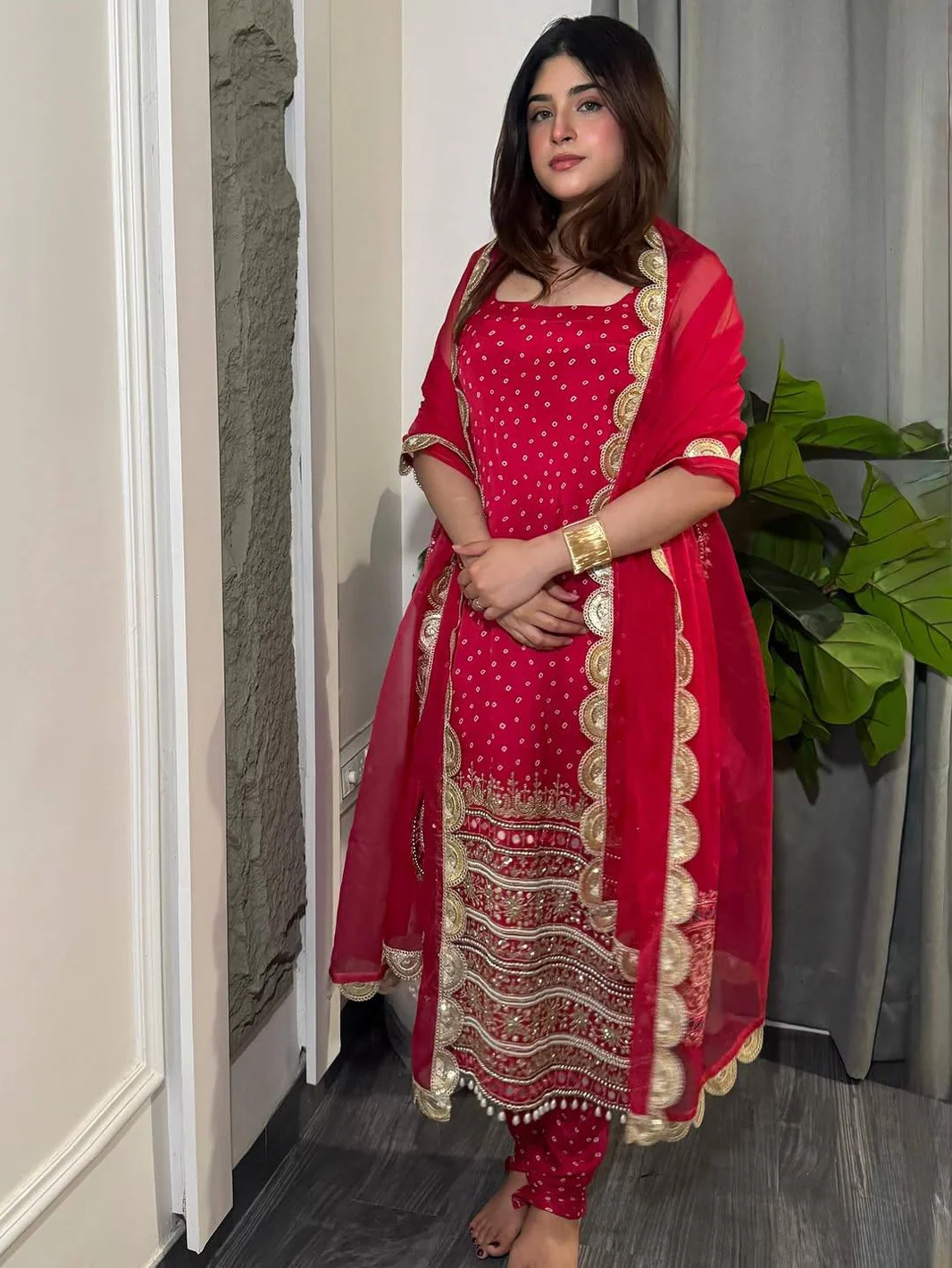 Laal Ishq silk ensemble