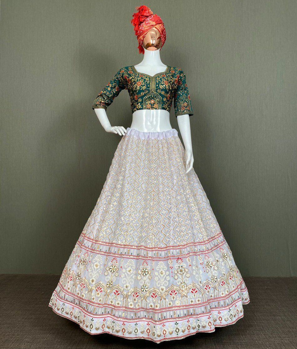 Dreamy White lehnga choli