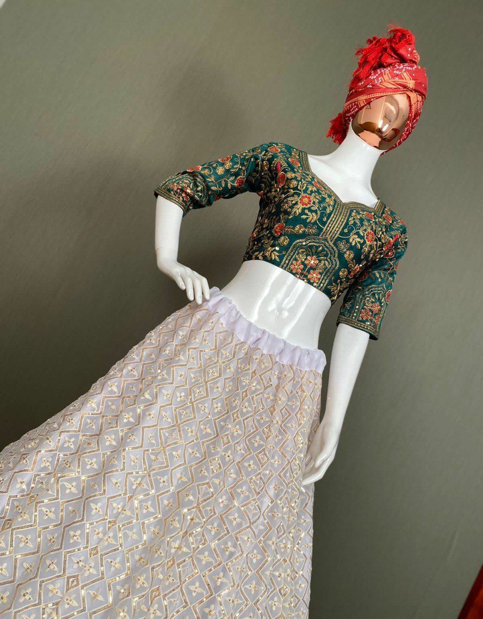 Dreamy White lehnga choli