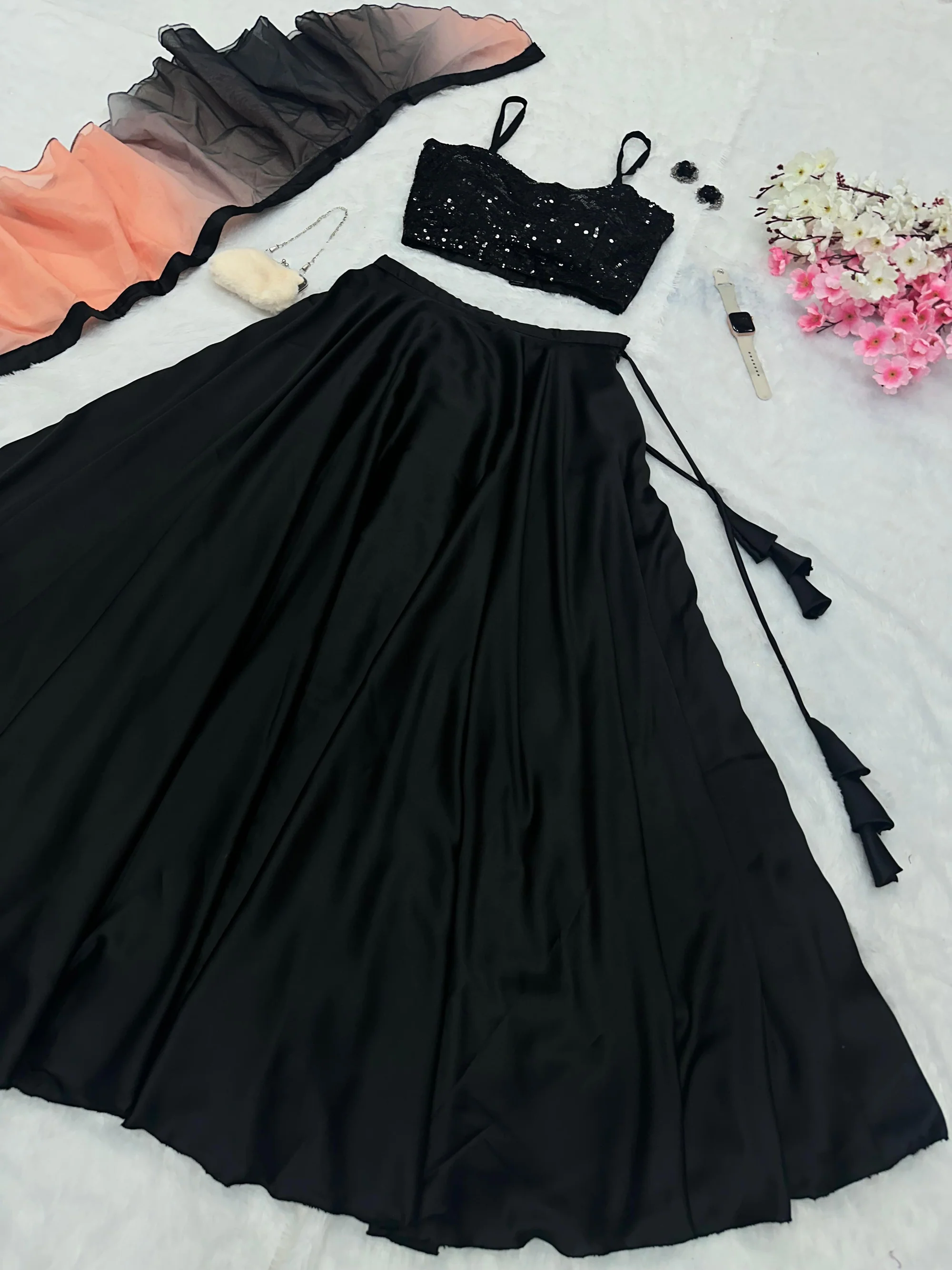 Black sparkle diva ensemble