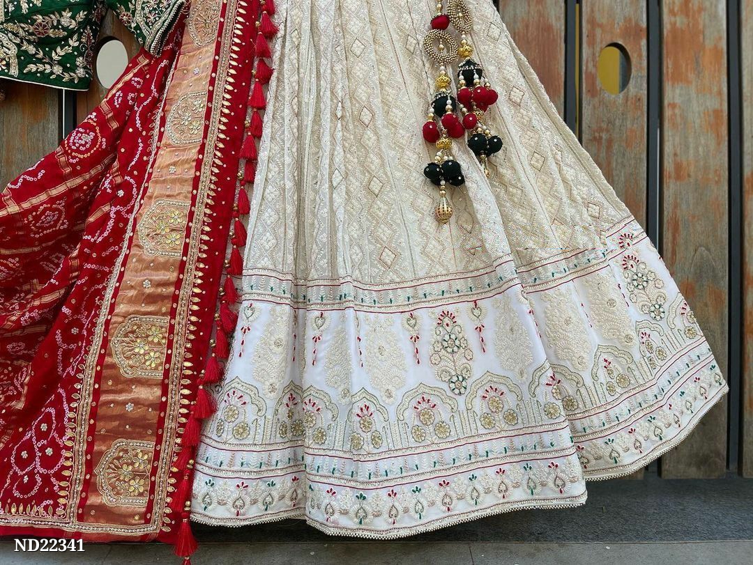 Dreamy White lehnga choli