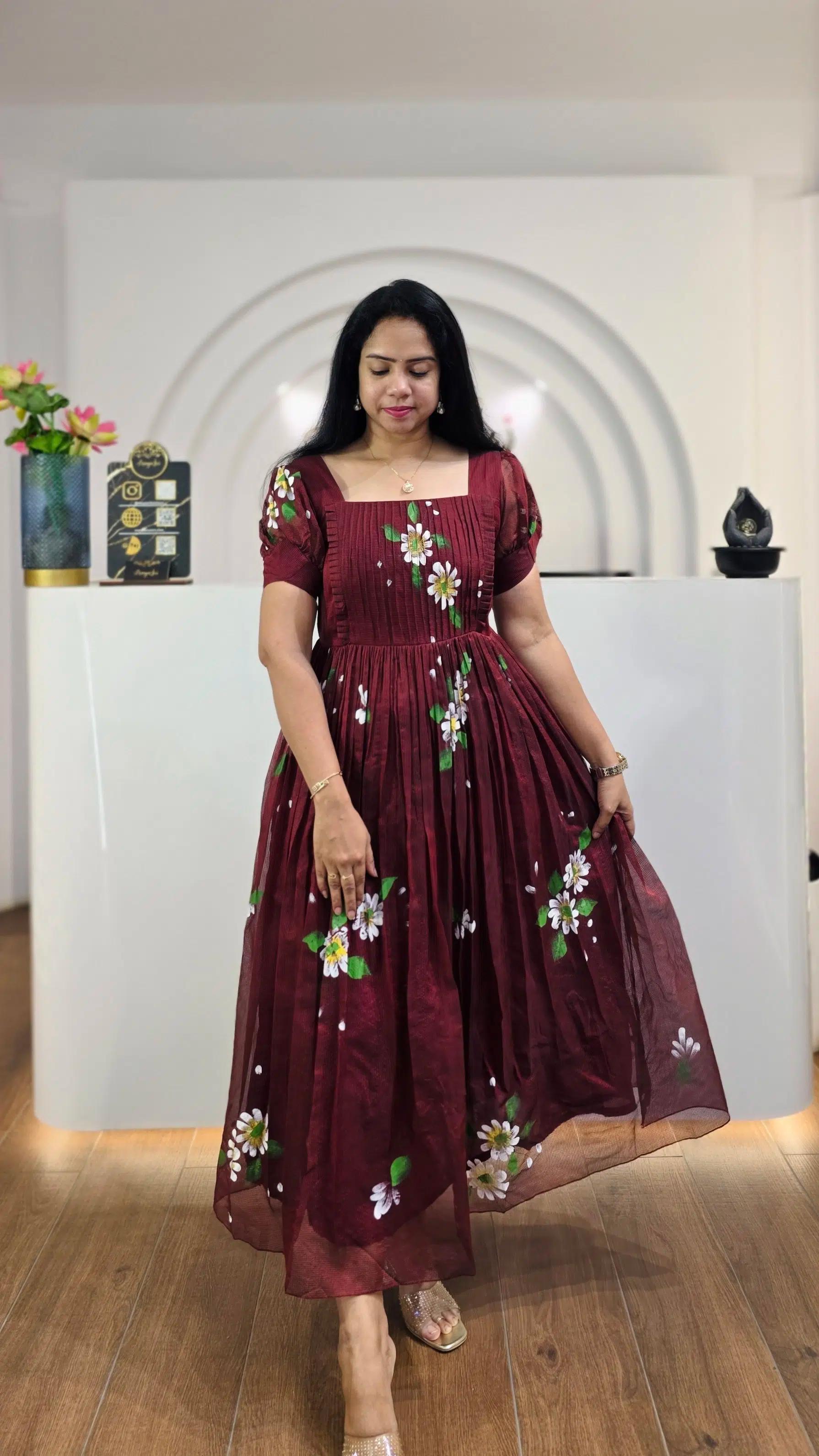 Dark purple maxi dress