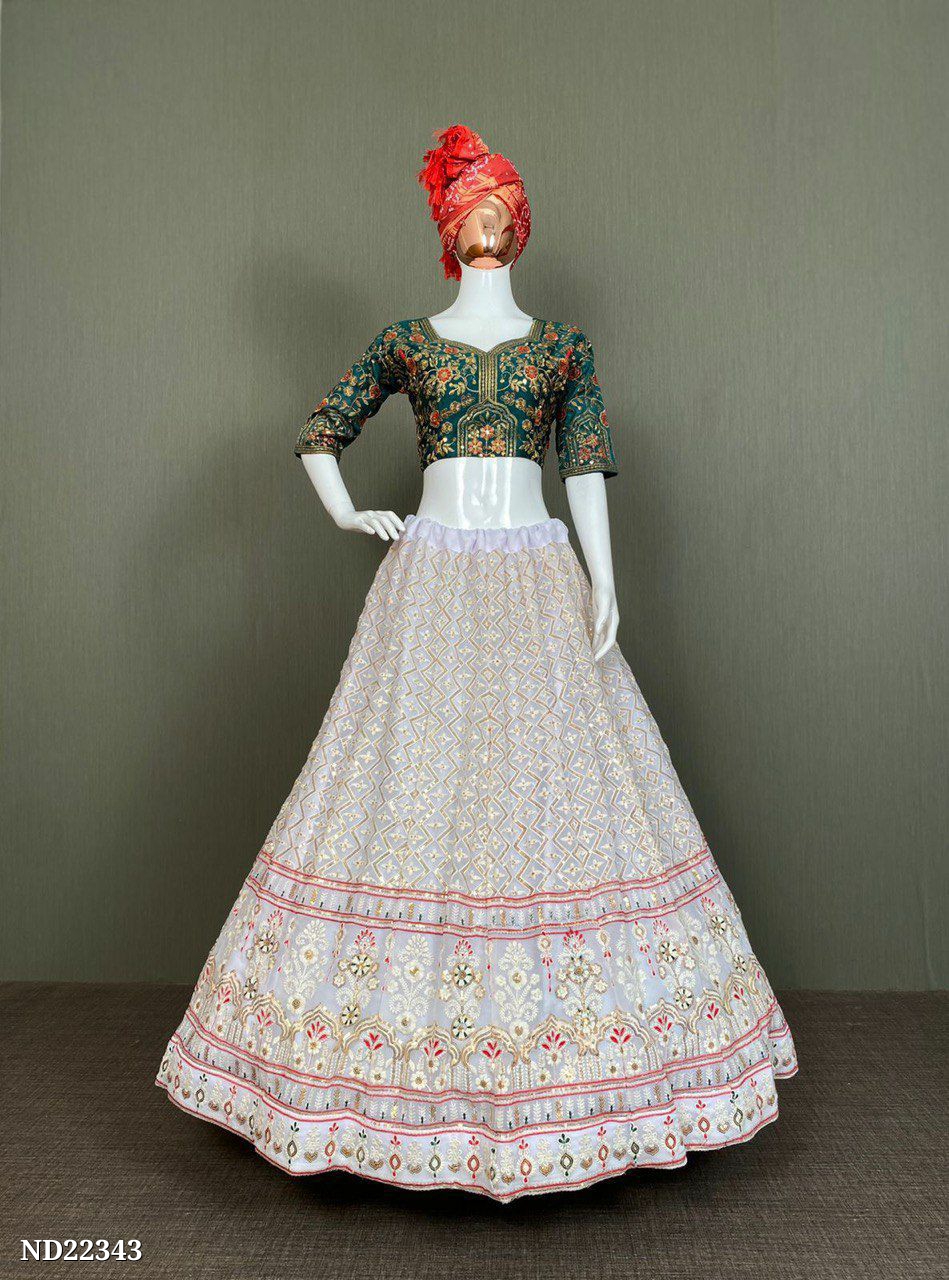 Dreamy White lehnga choli