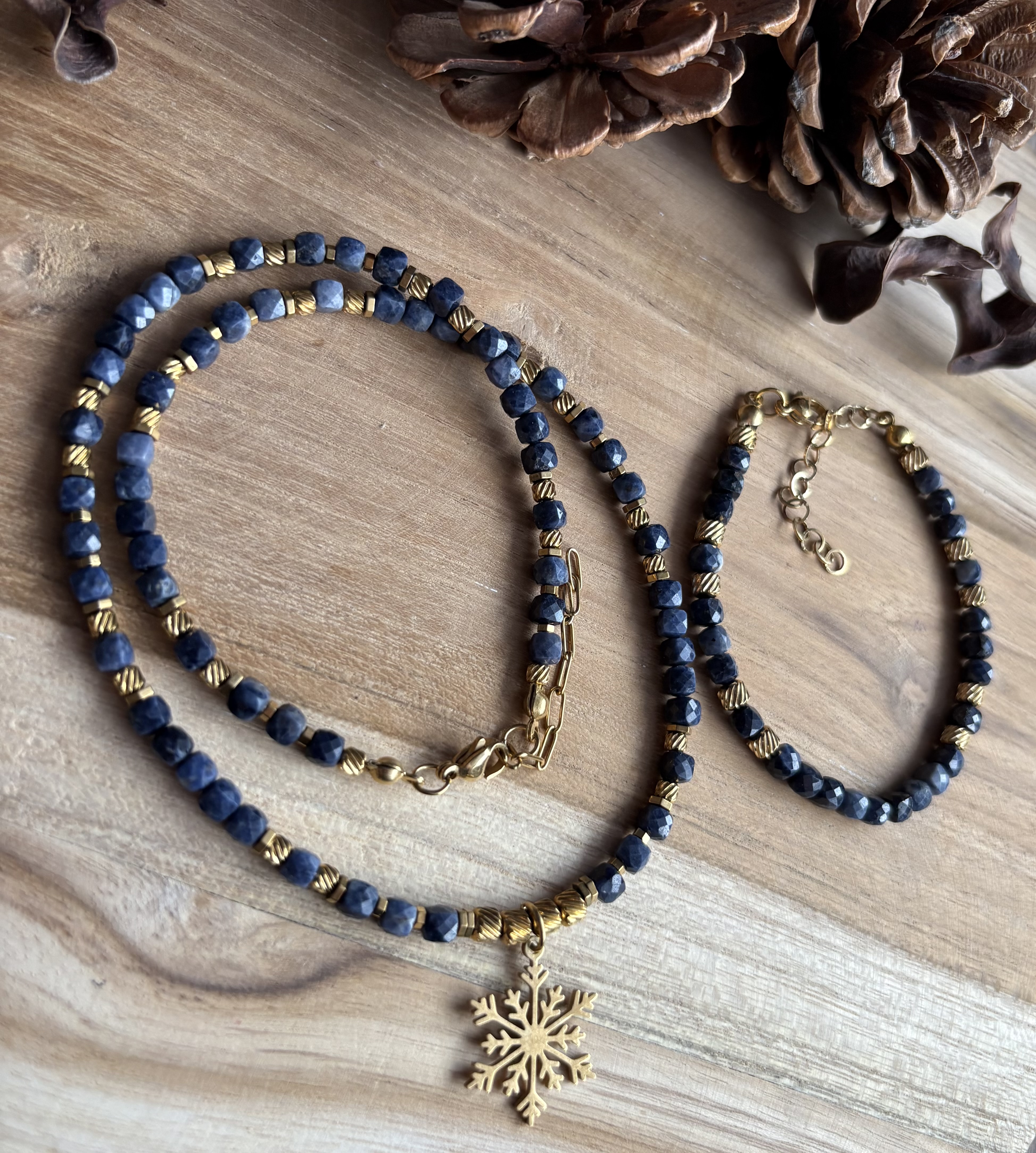 Komplet z szafiru Sapphire Polaria