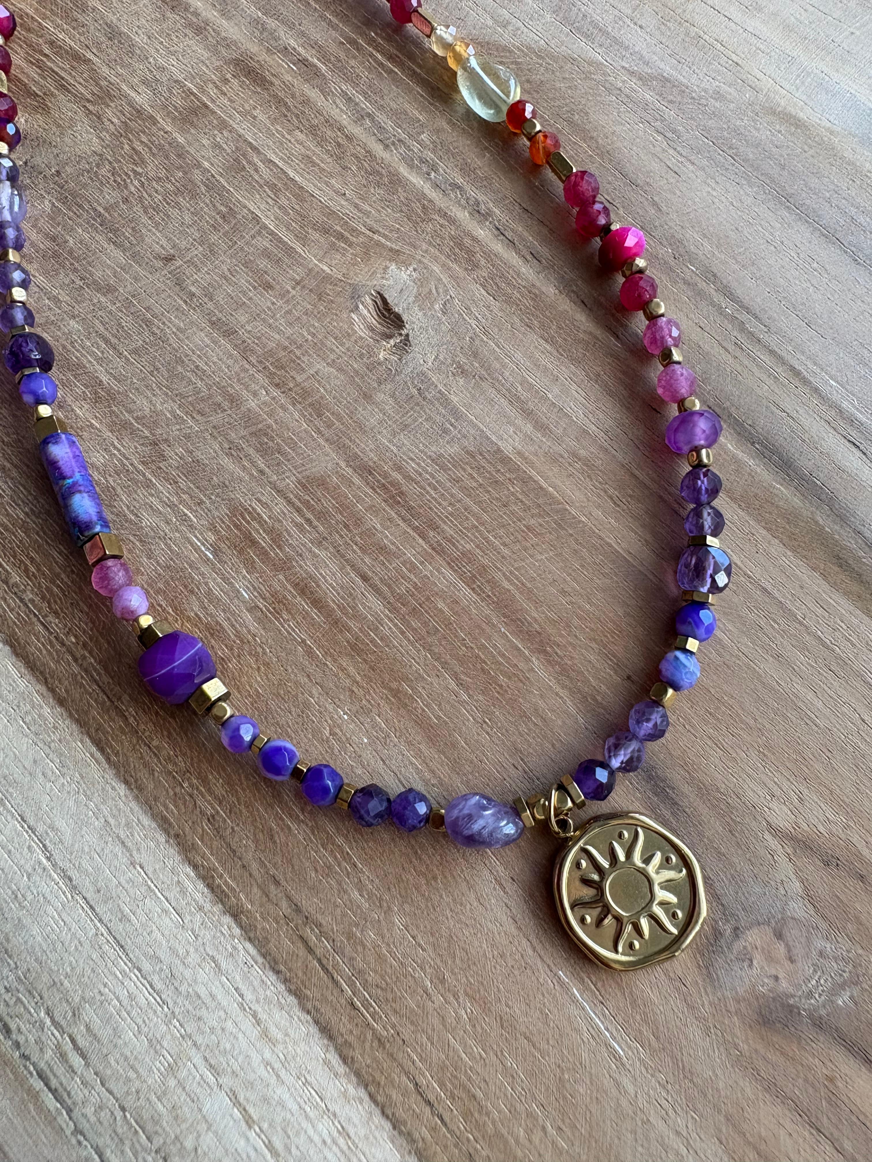 Naszyjnik mix kamieni naturalnych - Esti