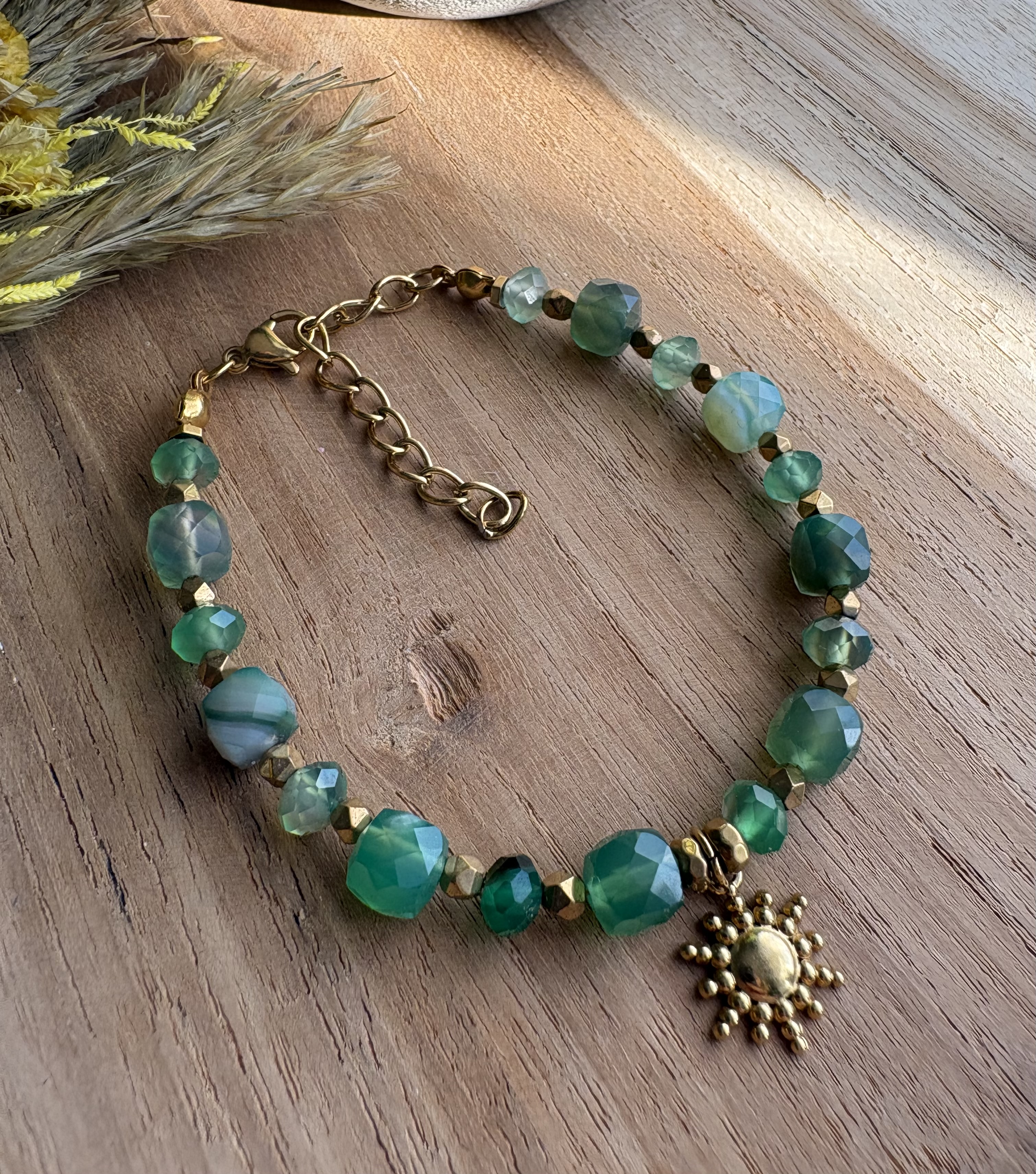 Bransoletka Quiet Hope/ agat/ hematyt