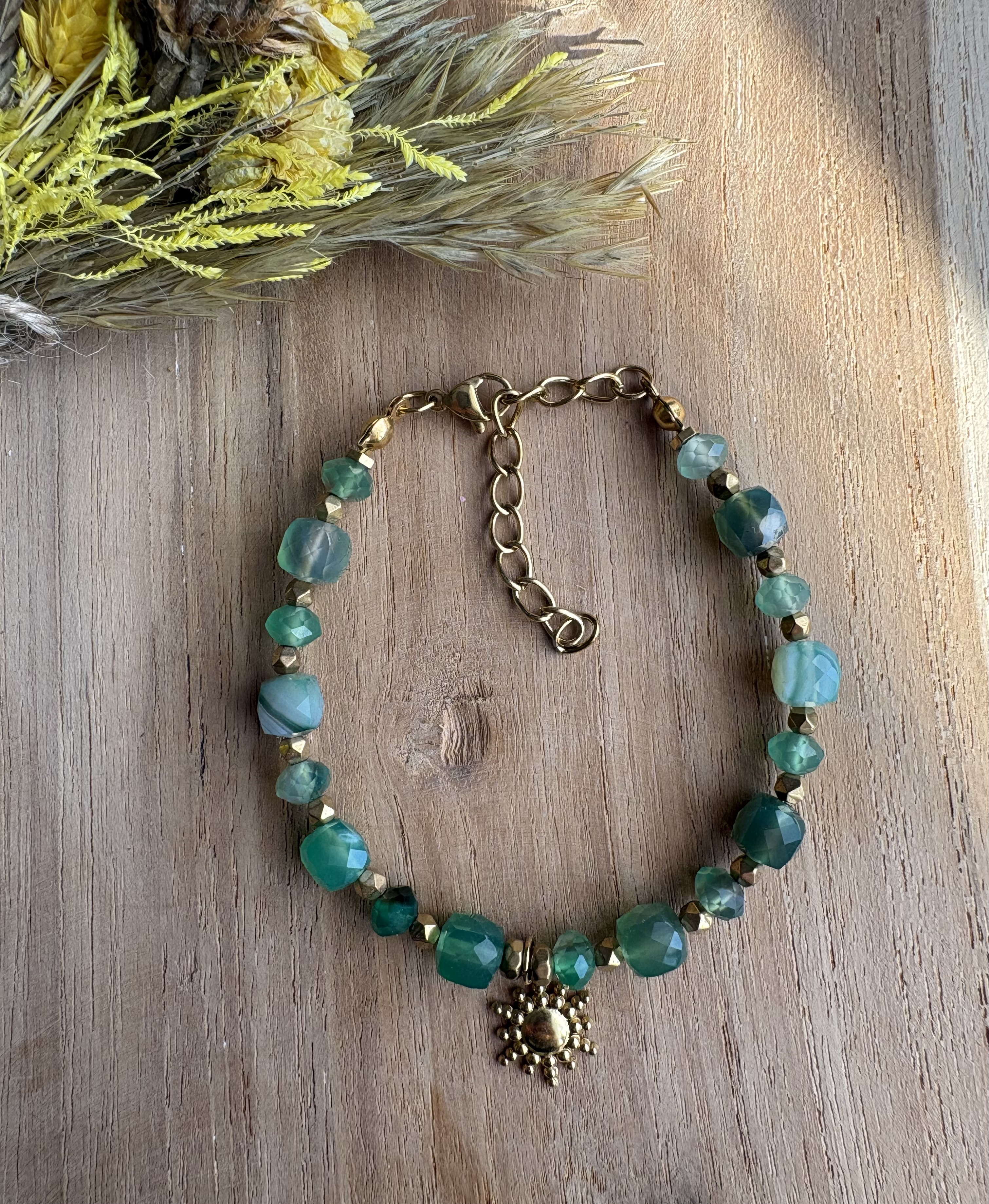 Bransoletka Quiet Hope/ agat/ hematyt