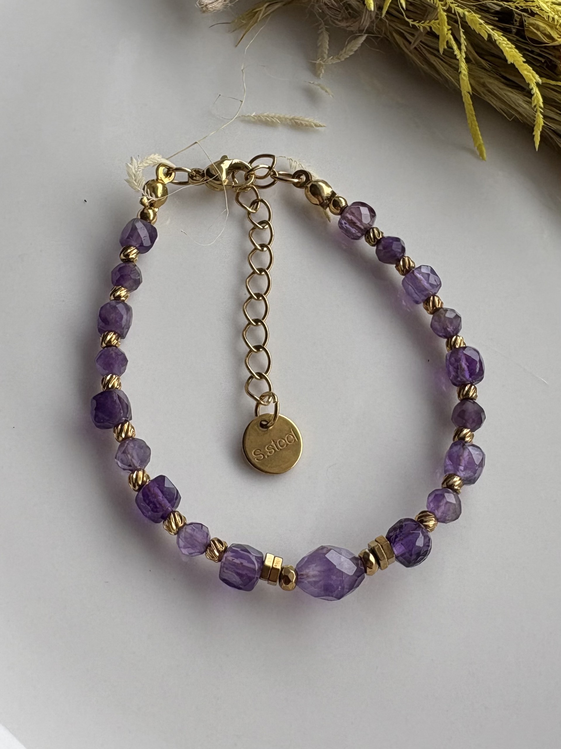 Bransoletka z ametystu - Zelia Elegance