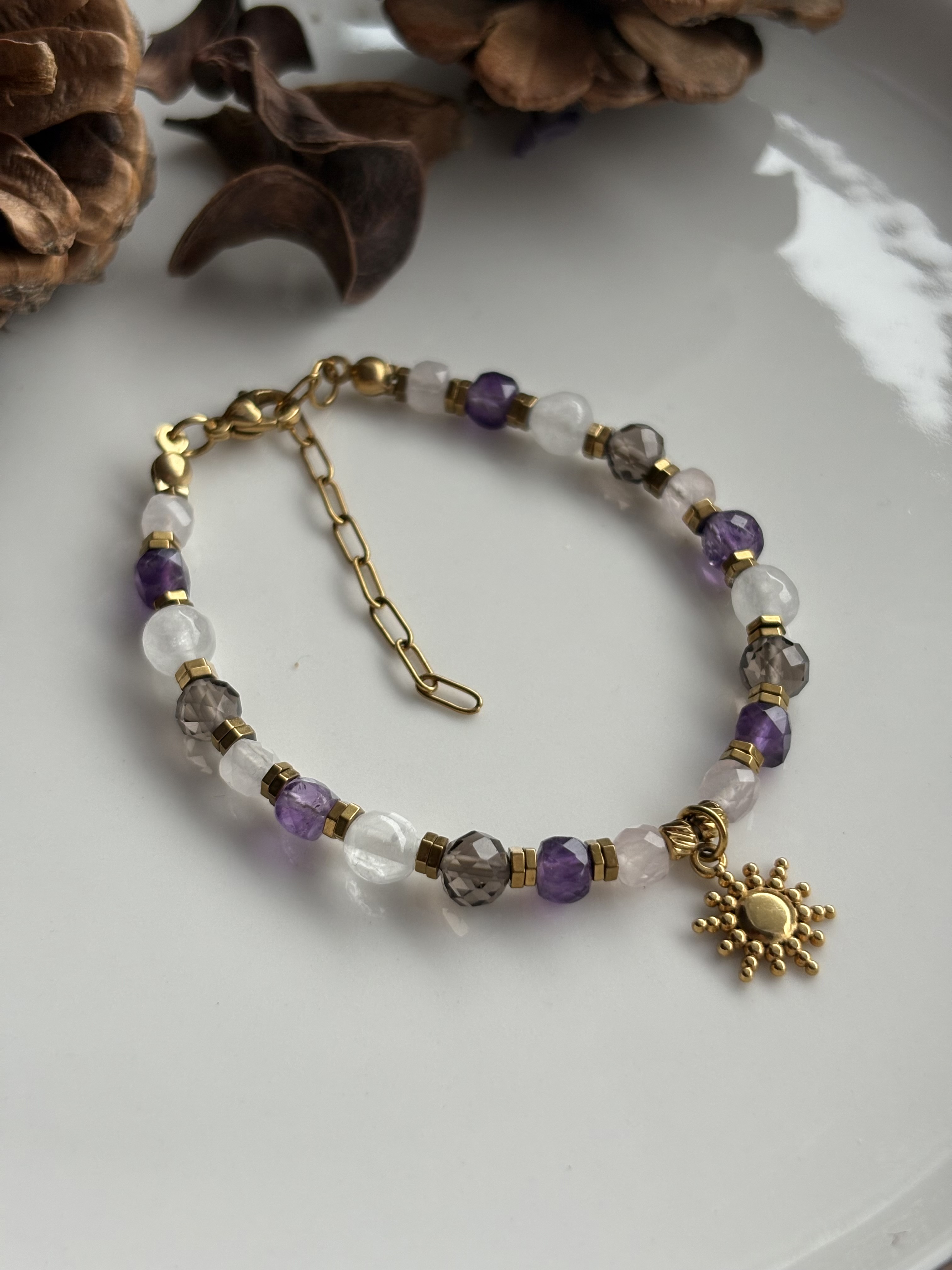 Bransoletka z kamieni naturalnych