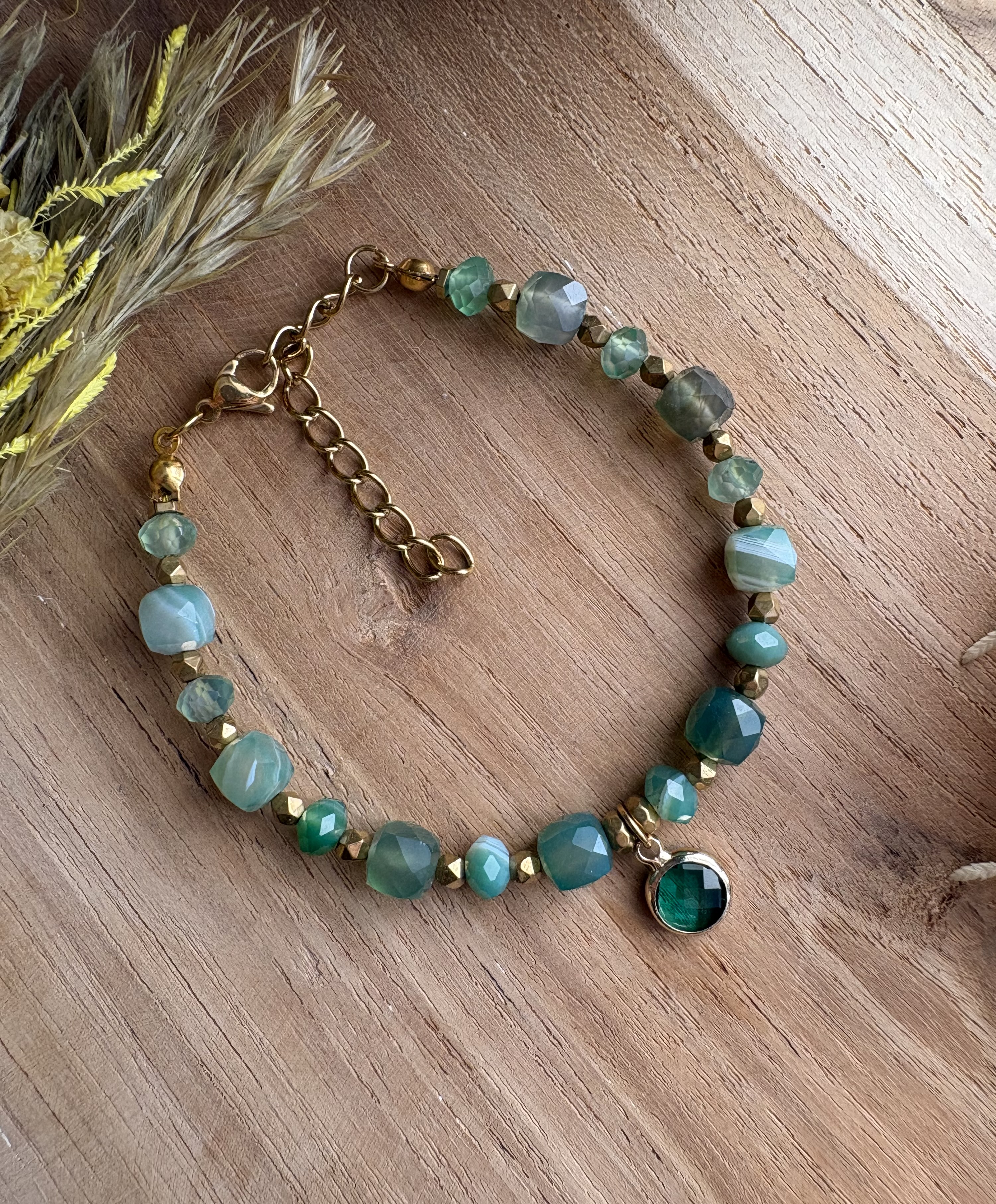 Bransoletka Quiet Hope/ agat/ hematyt