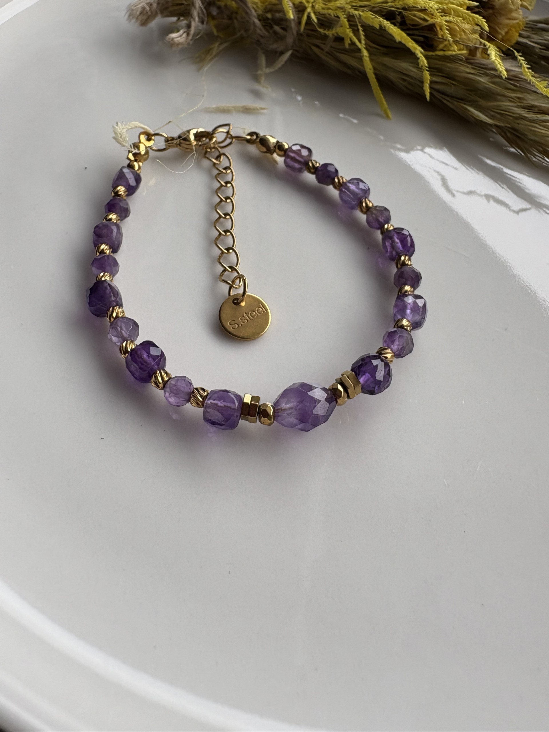 Bransoletka z ametystu - Zelia Elegance