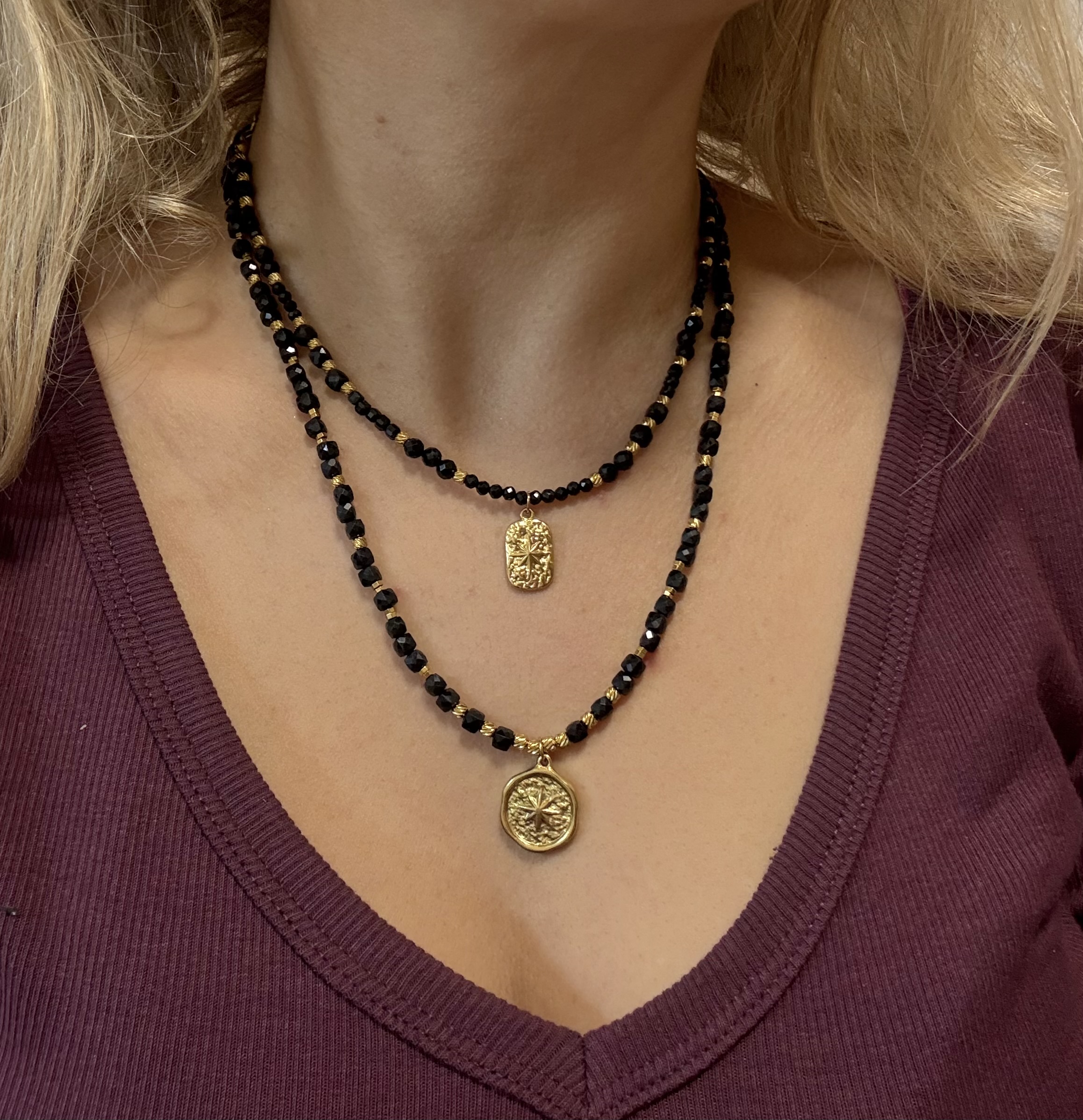 Naszyjnik z czarnego turmalinu Black Polaria