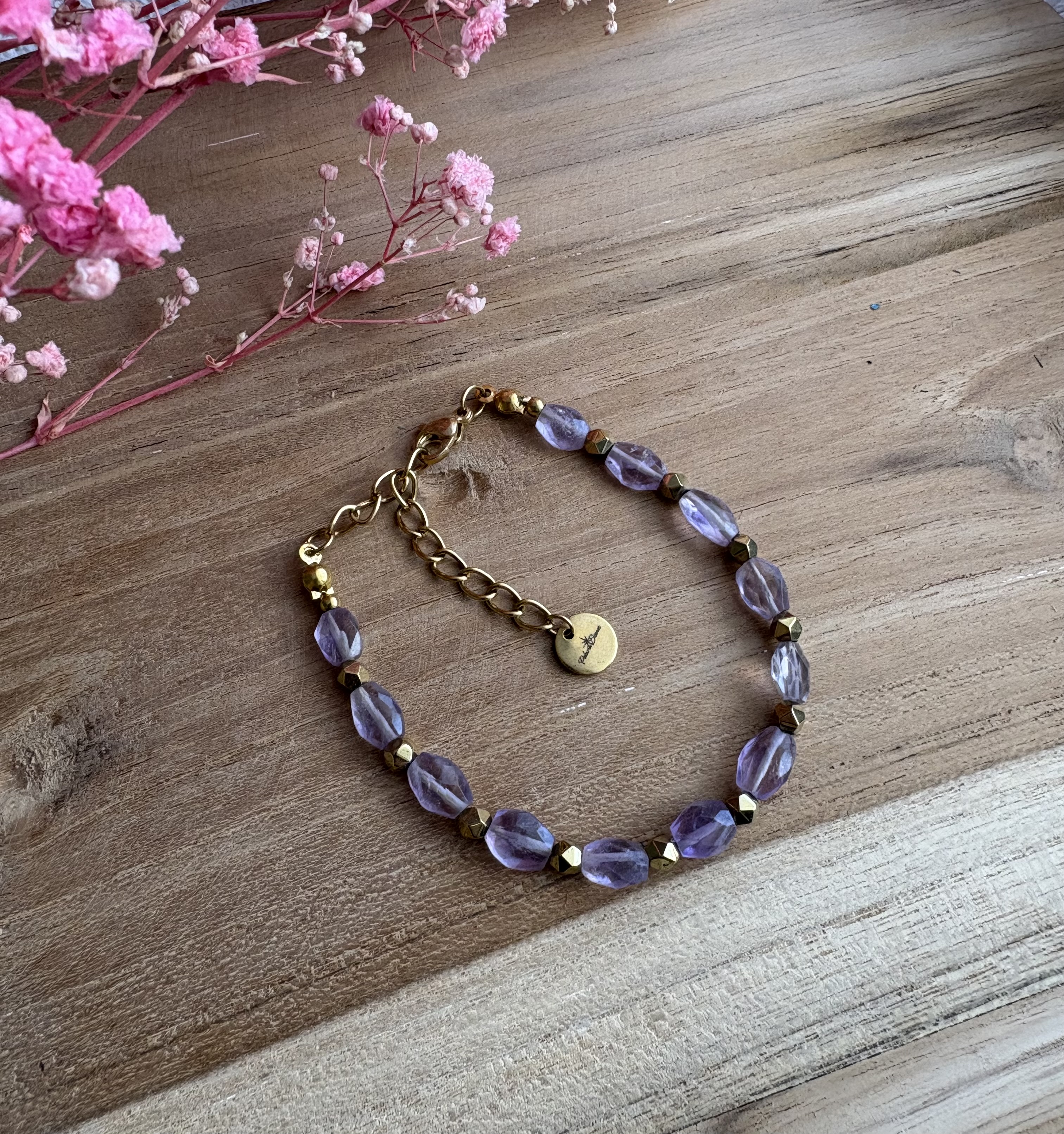 Bransoletka Lila Luxe/ametyst/hematyt