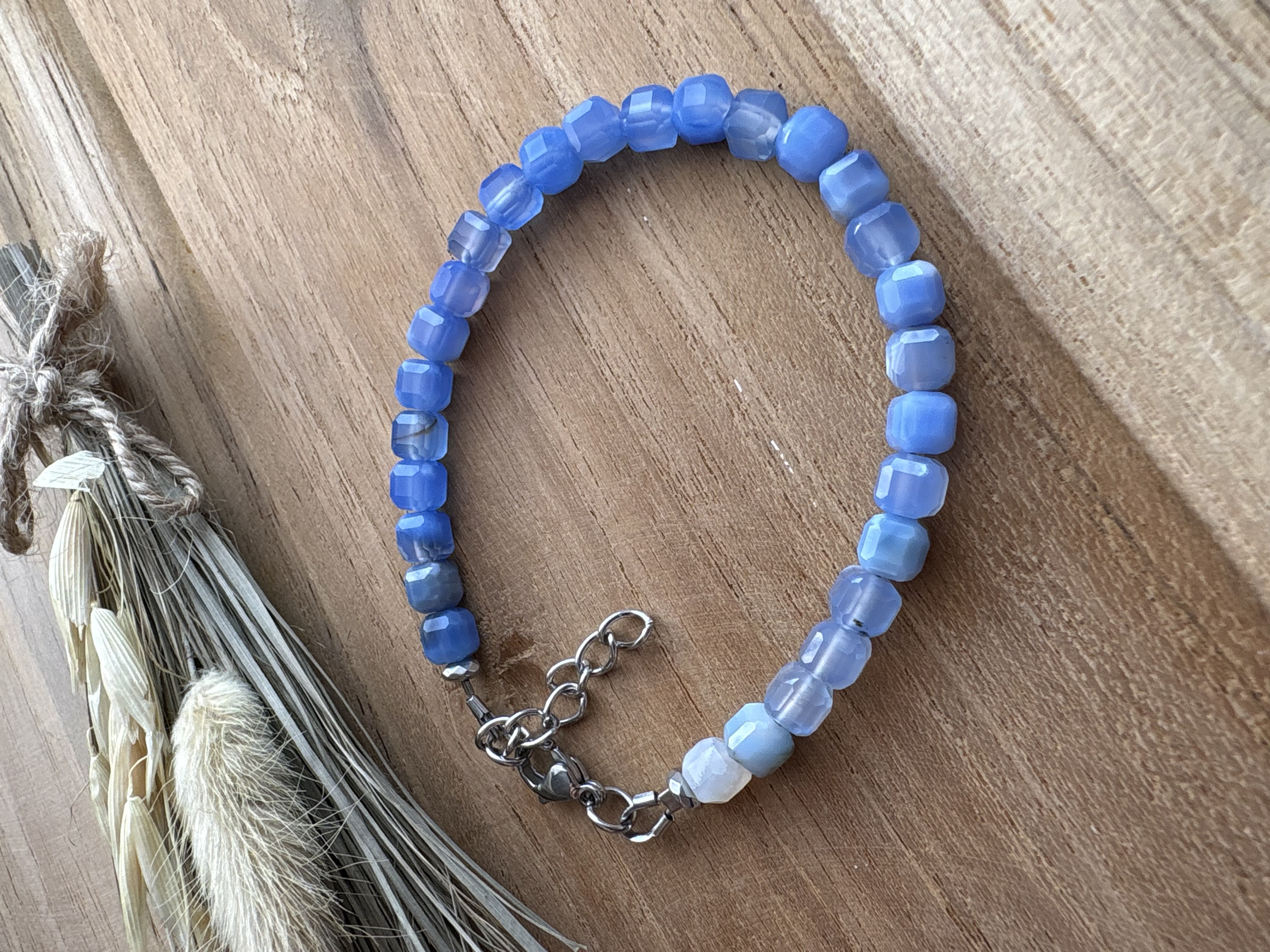 Bransoletka Heavenly ice /premium/agat kostka