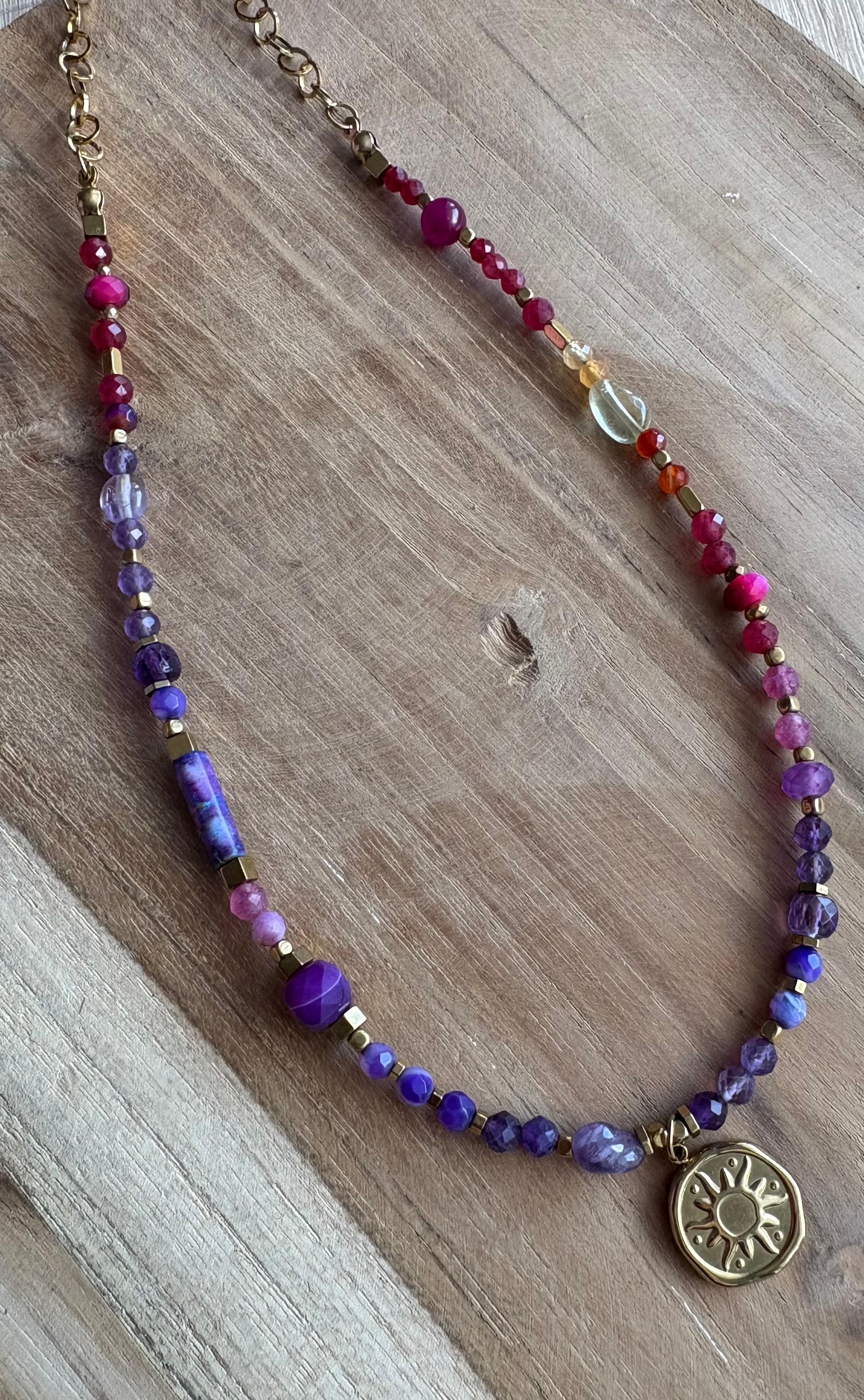 Naszyjnik mix kamieni naturalnych - Esti