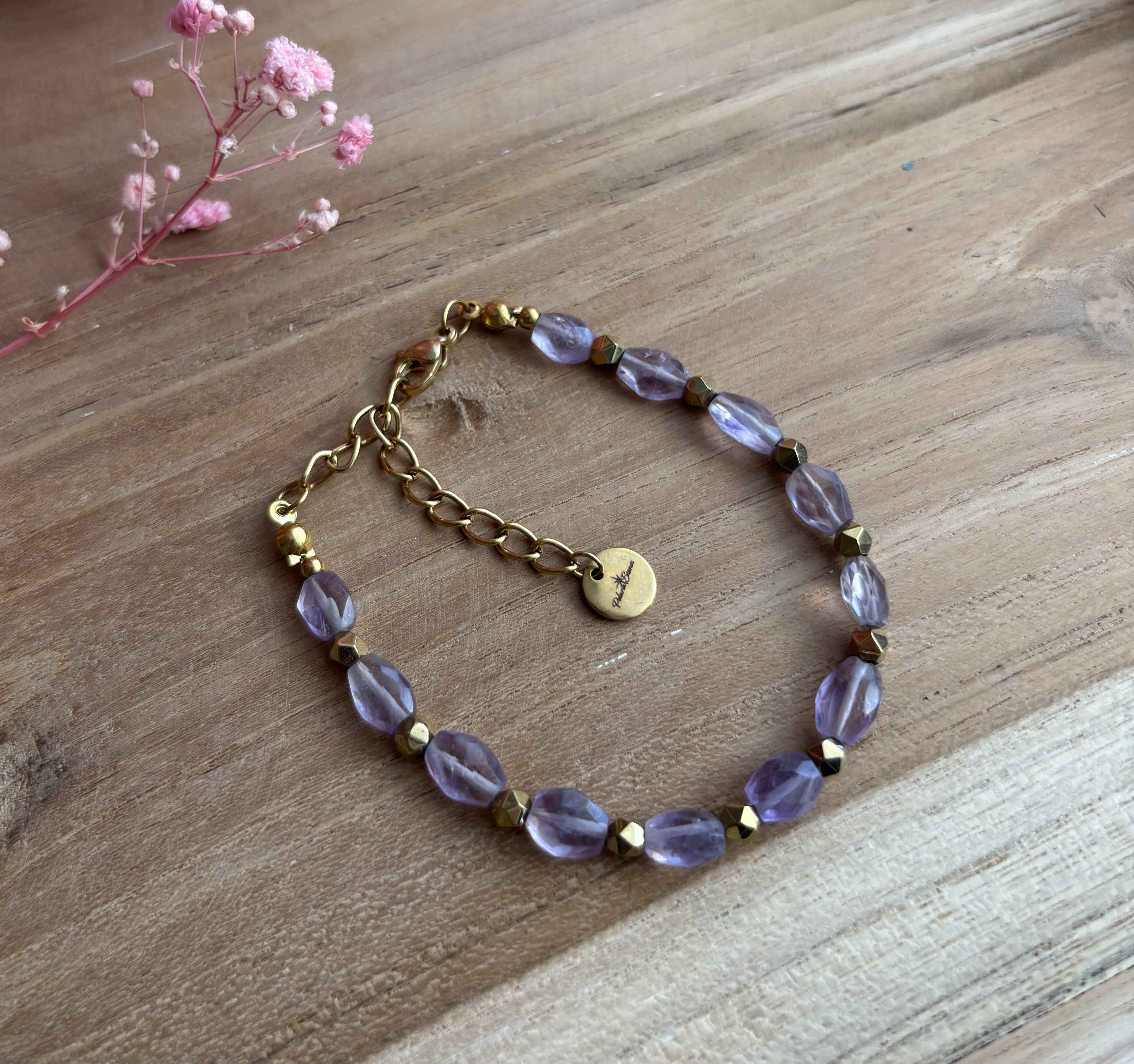 Bransoletka Lila Luxe/ametyst/hematyt