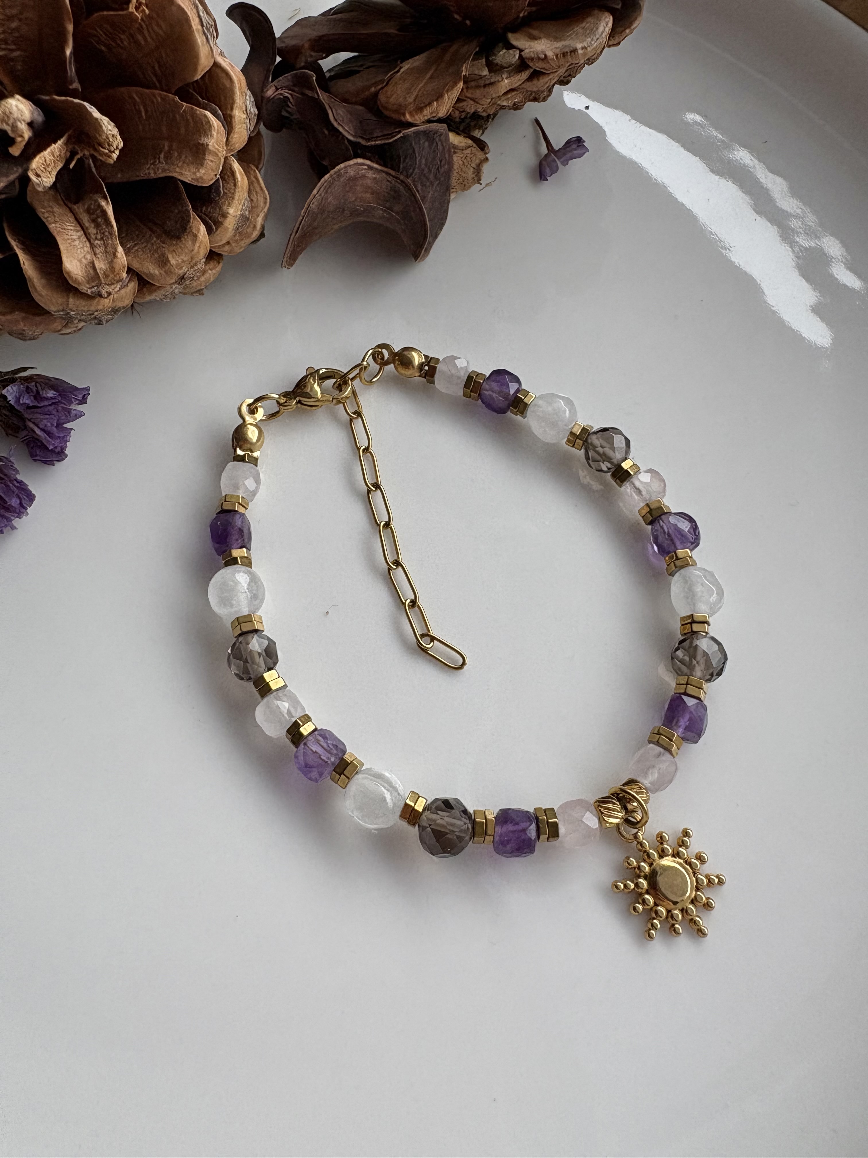 Bransoletka z kamieni naturalnych