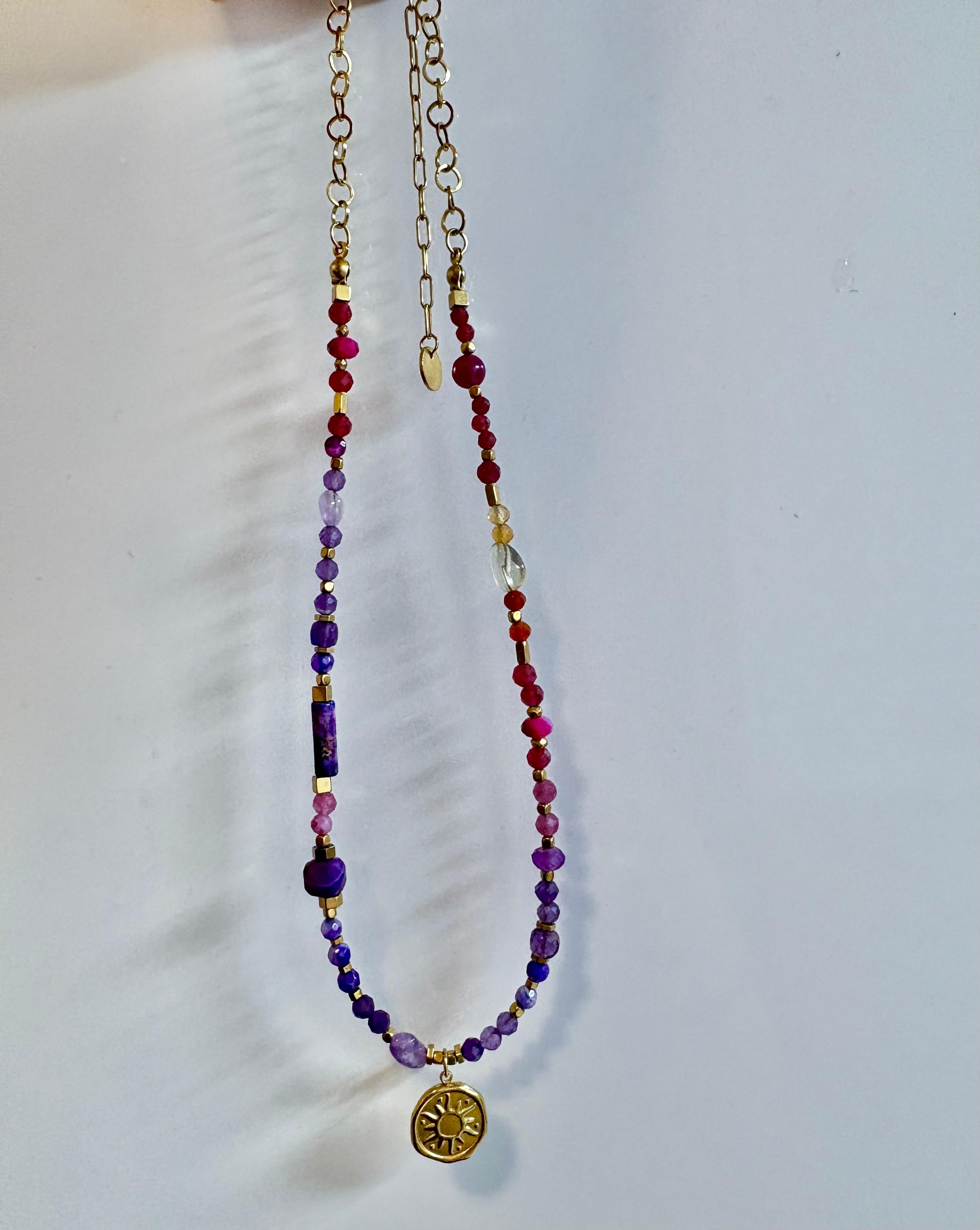 Naszyjnik mix kamieni naturalnych - Esti