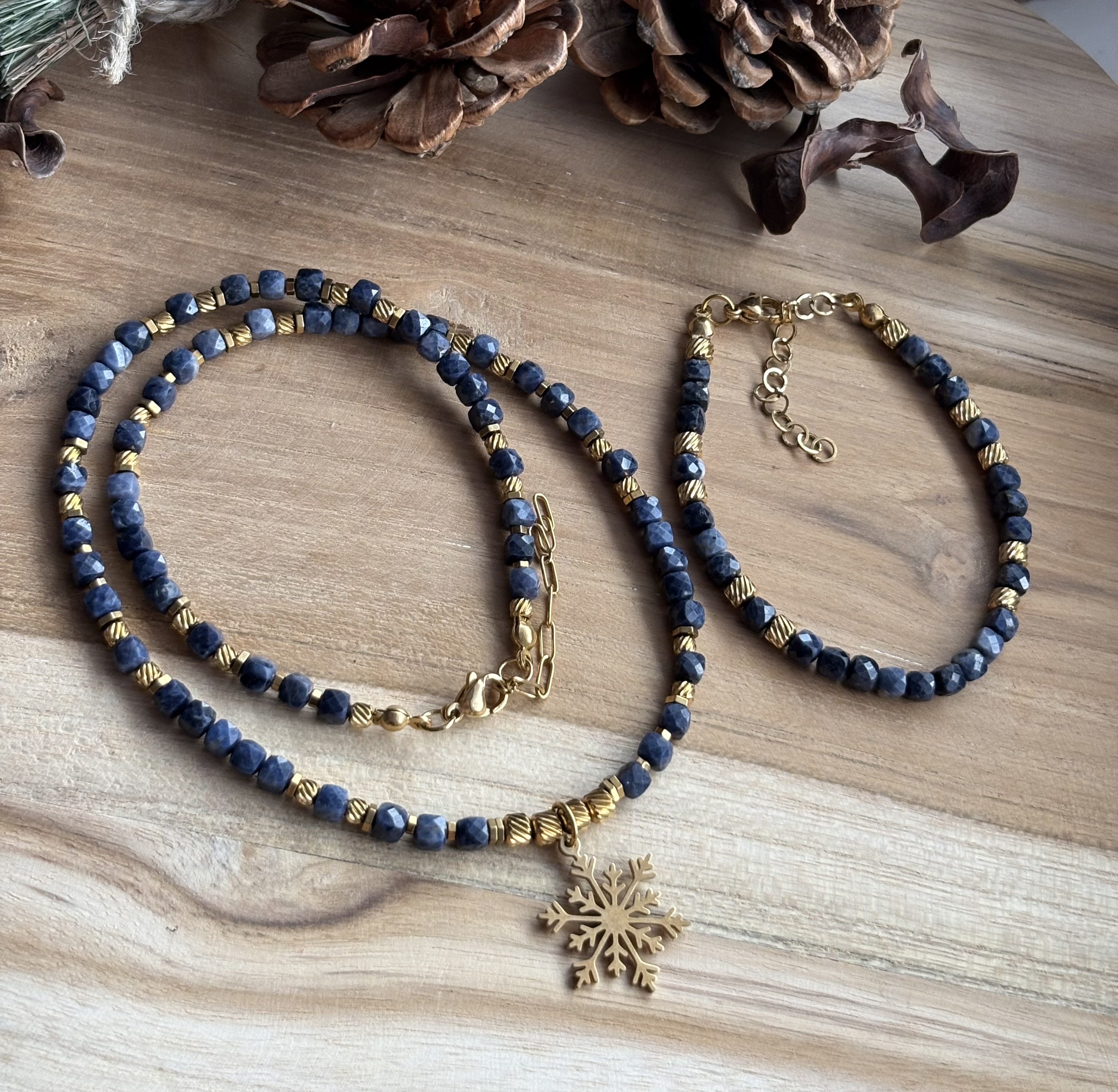 Komplet z szafiru Sapphire Polaria